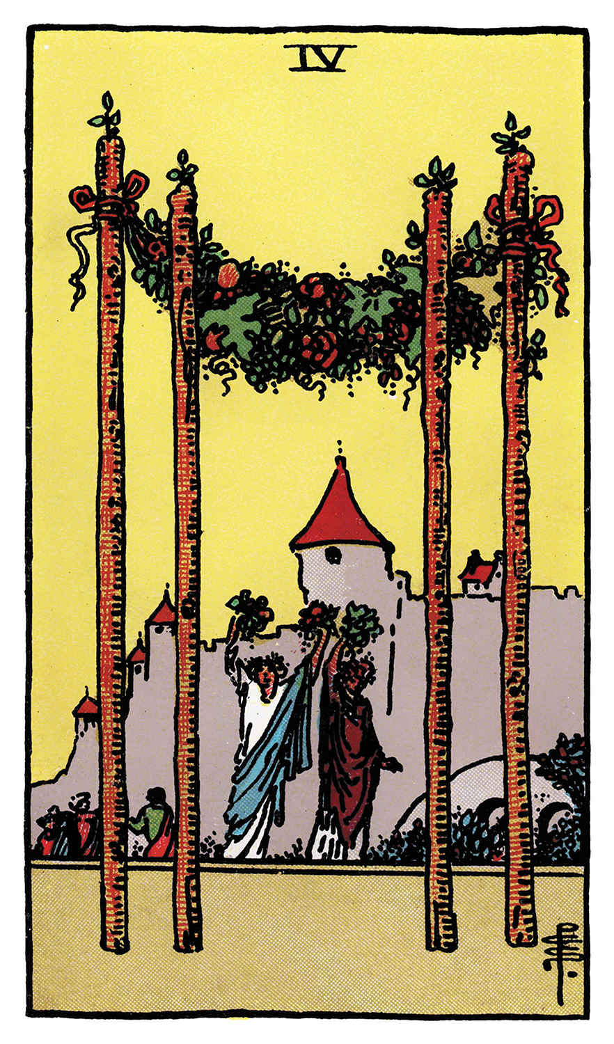 Tarot: Rider-Waite / Four of Wands