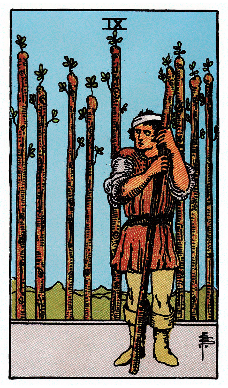 Tarot: Rider-Waite / Nine of Wands