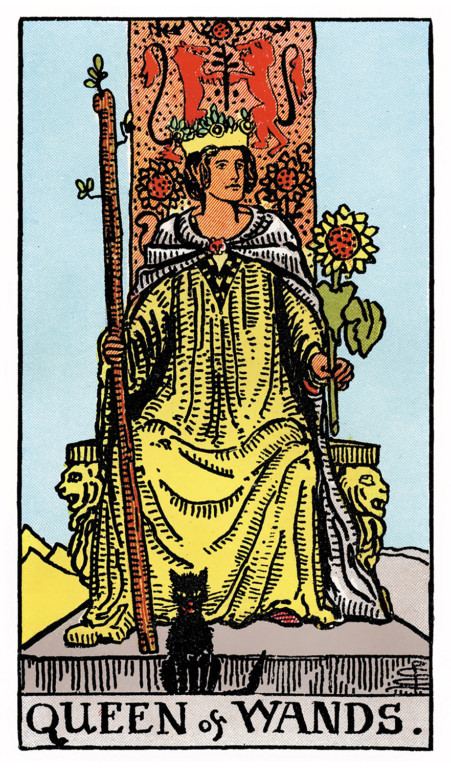 Tarot: Rider-Waite / Queen of Wands