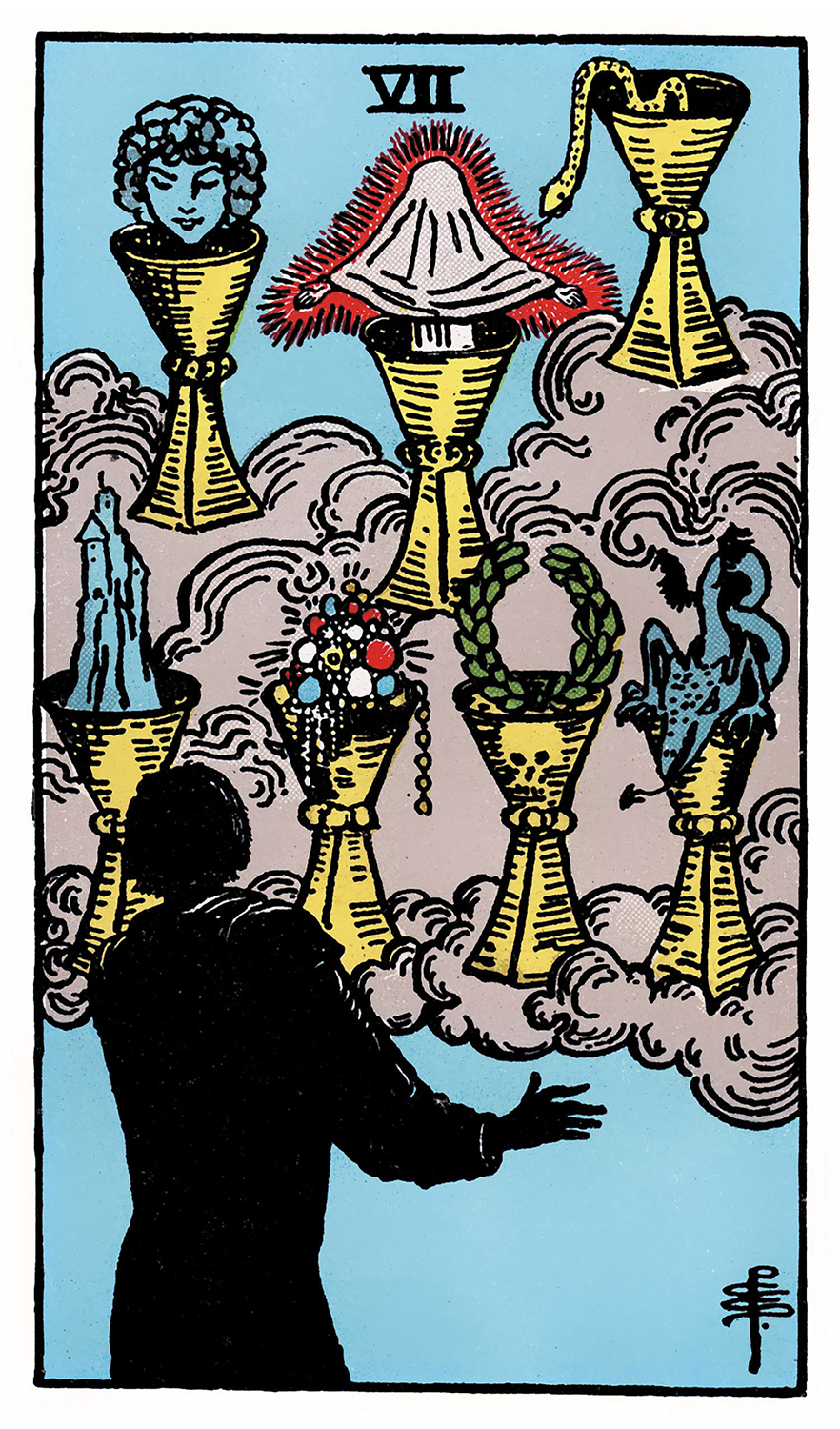 Tarot: Rider-Waite / Seven of Cups