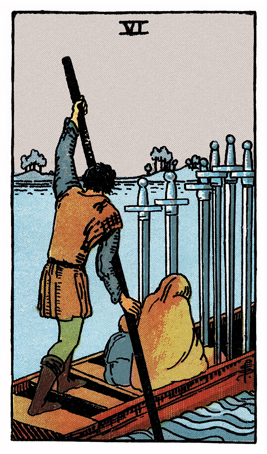 Tarot: Rider-Waite / Six of Swords