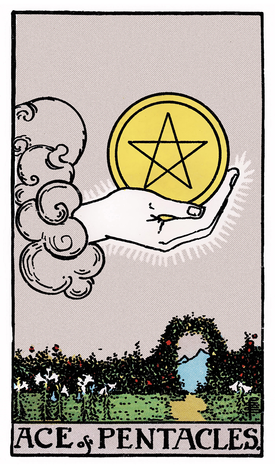 Tarot: Rider-Waite / Ace of Pentacles