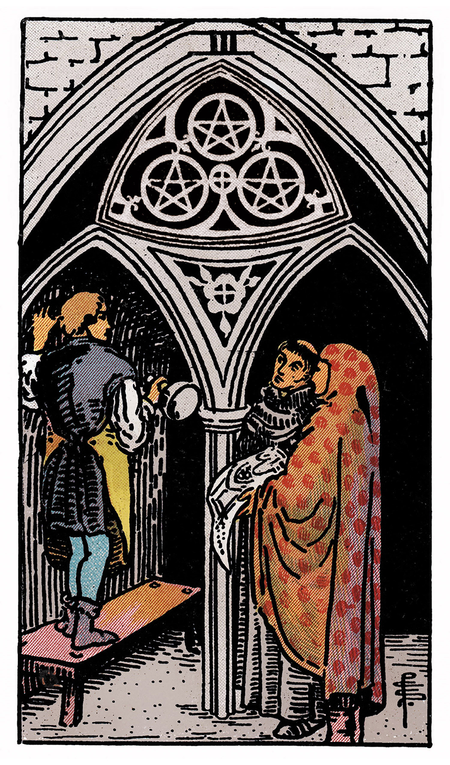 Tarot: Rider-Waite / Three of Pentacles