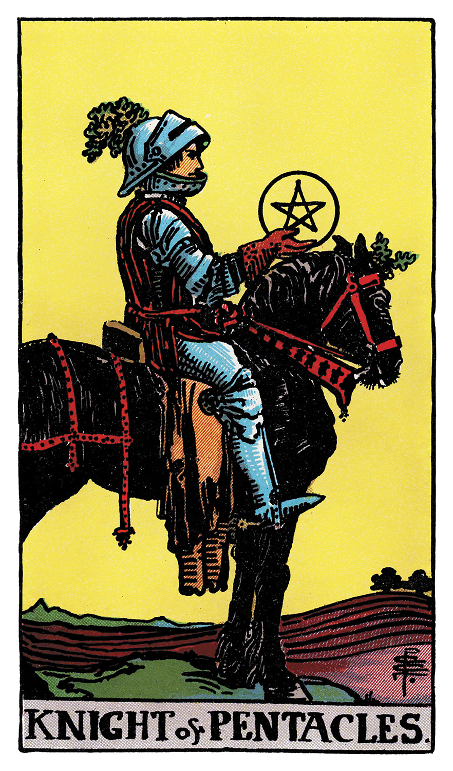 Tarot: Rider-Waite / Knight of Pentacles