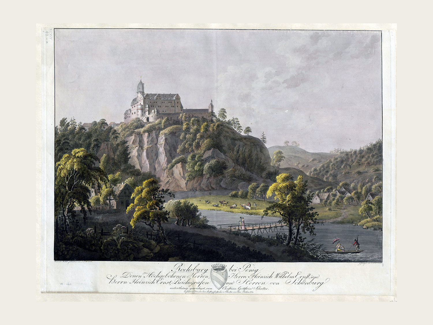 Antique Prints - Rochsburg Castle