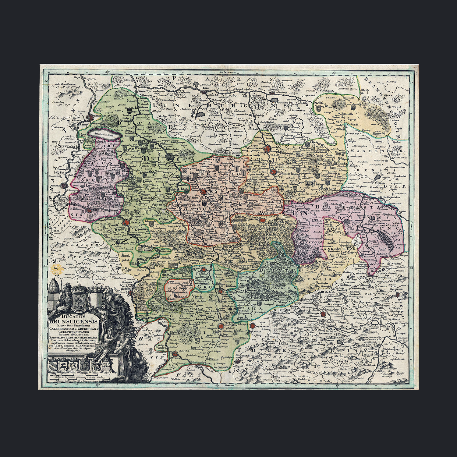 Antique Maps - Ducatus Brunsvicensis 2