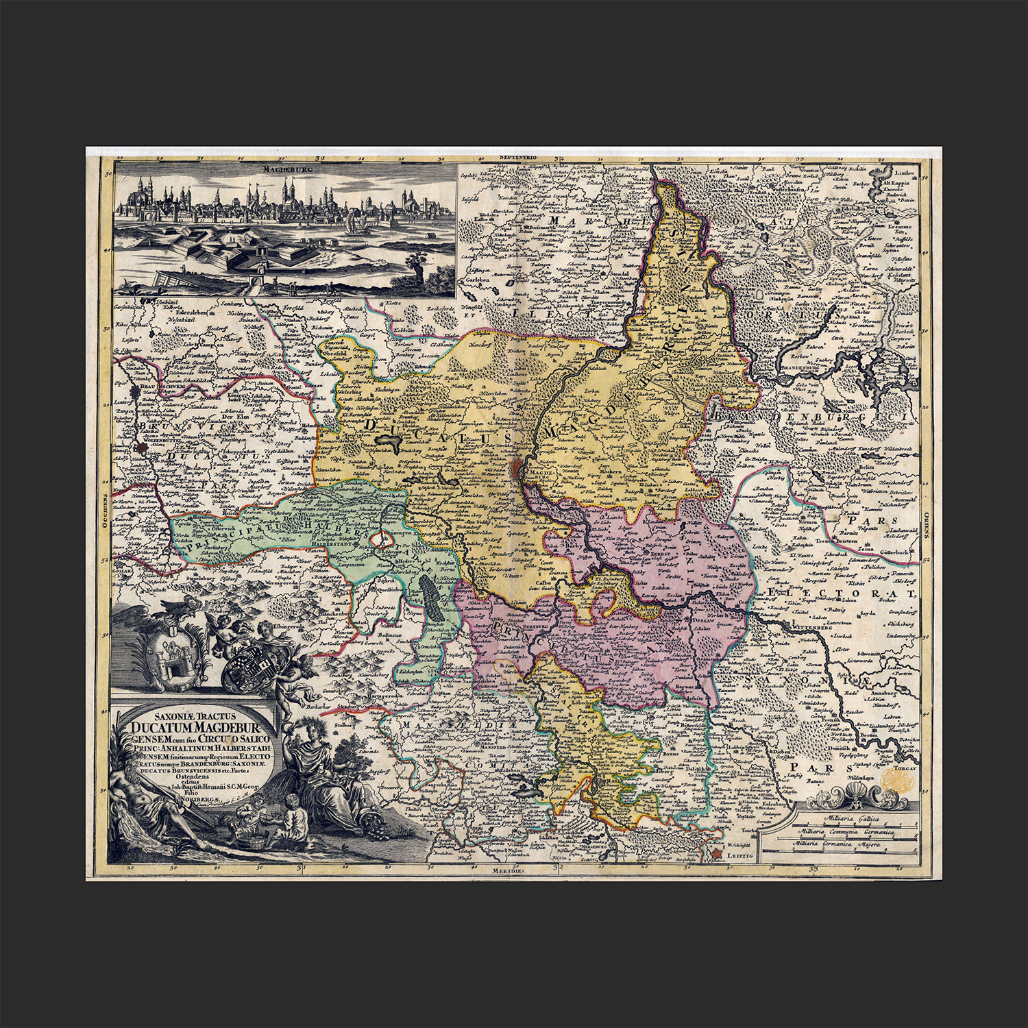 Antique Maps - Ducatum Magdeburgensem / Duchy of Magdeburg