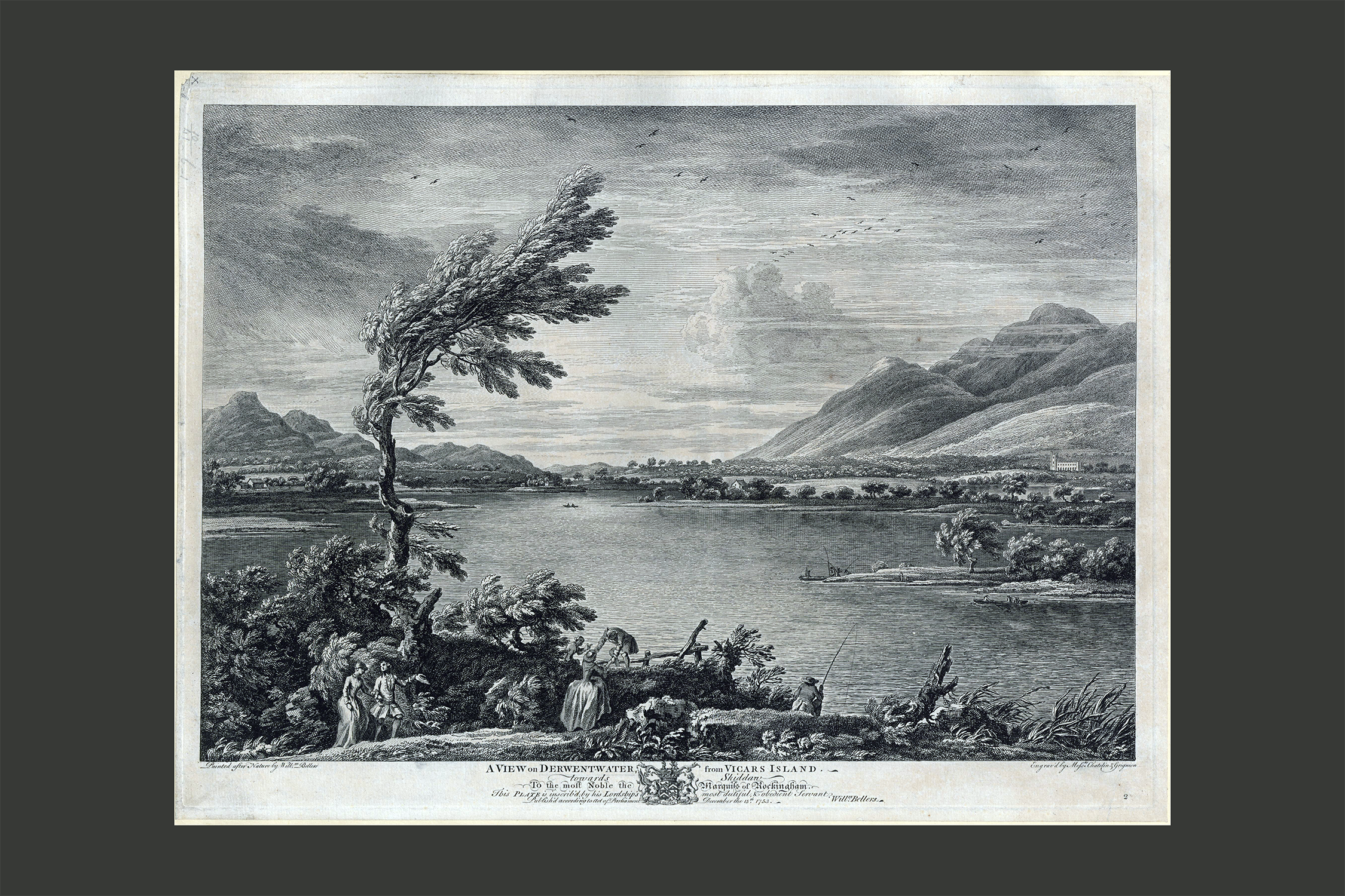 Antique Prints - Derwentwater Vicar’s Island