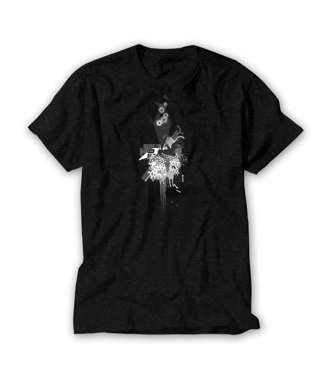 0.6 Echoes of My Tongue - T-shirt Black