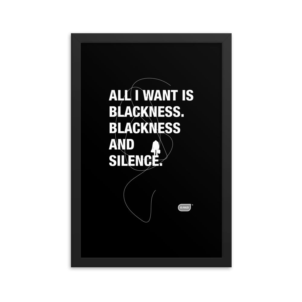 Written Word: All I want is blackness...