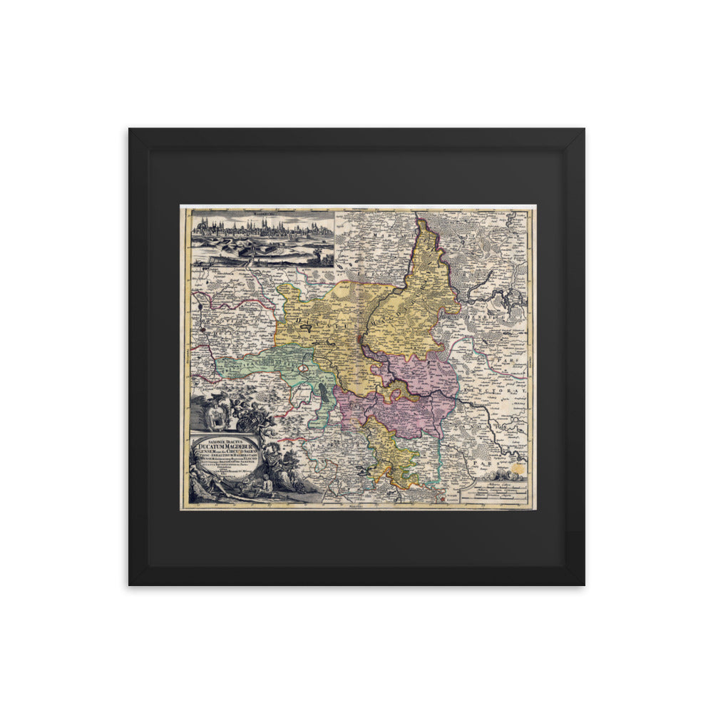 Antique Maps - Ducatum Magdeburgensem / Duchy of Magdeburg