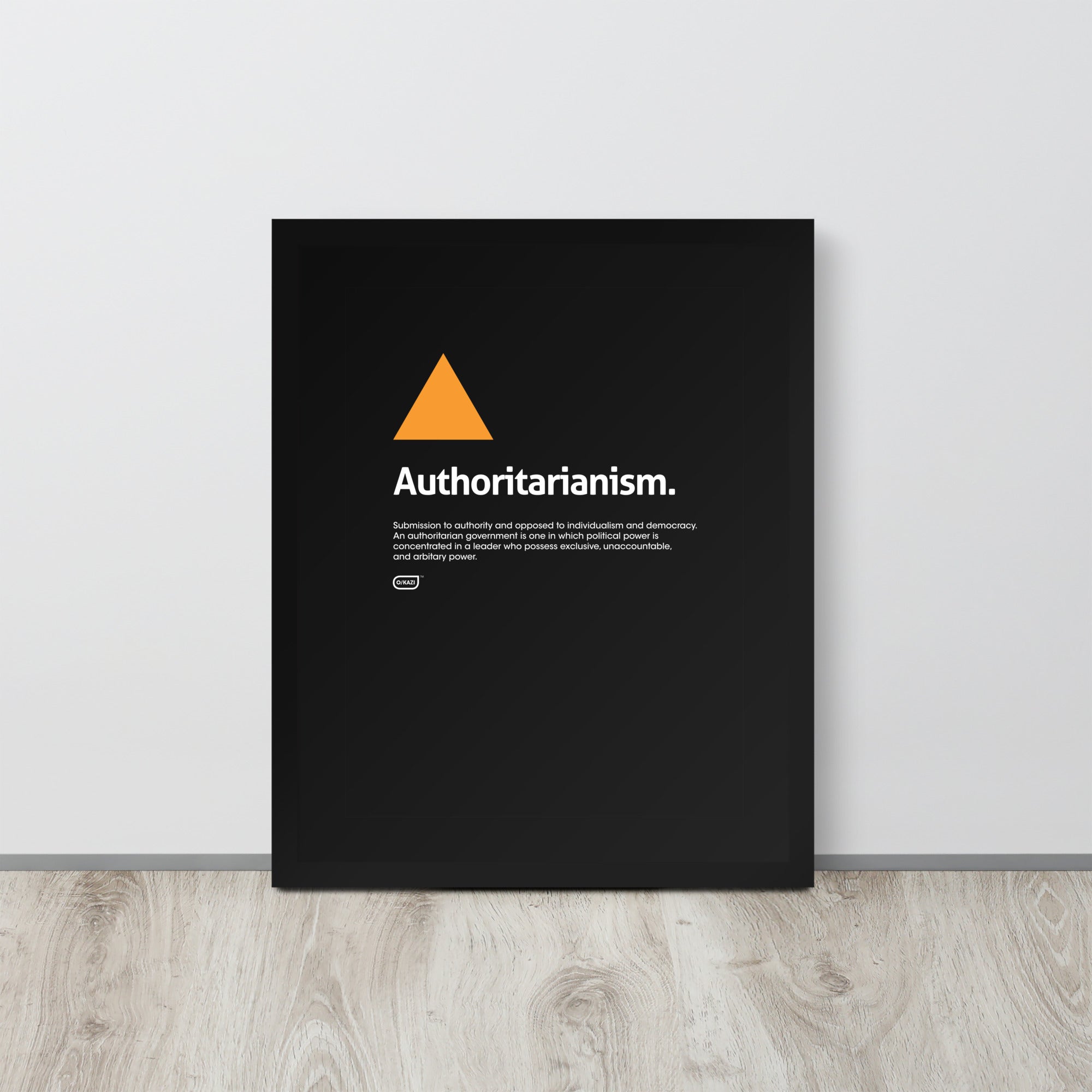 Philosophy - Authoritarianism - Black Poster