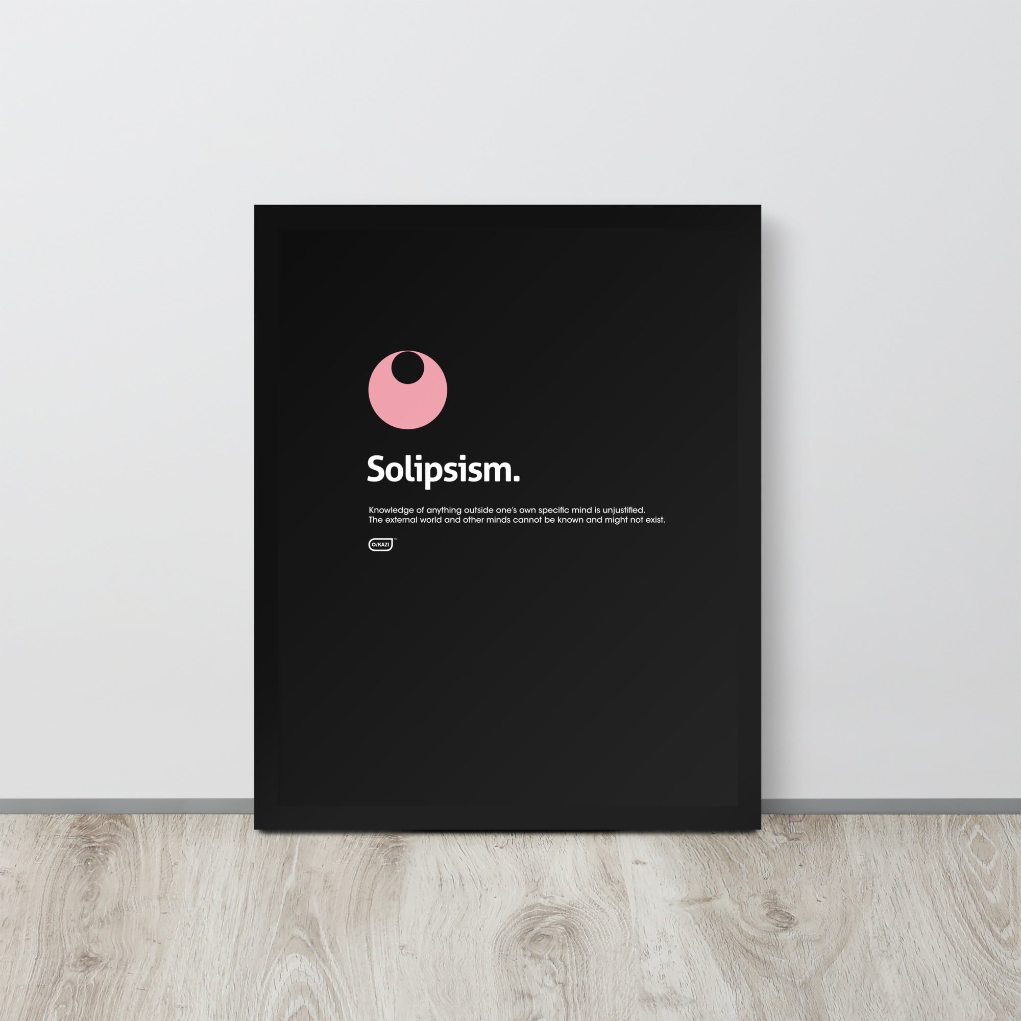 Philosophy - Solipsism - Black Poster