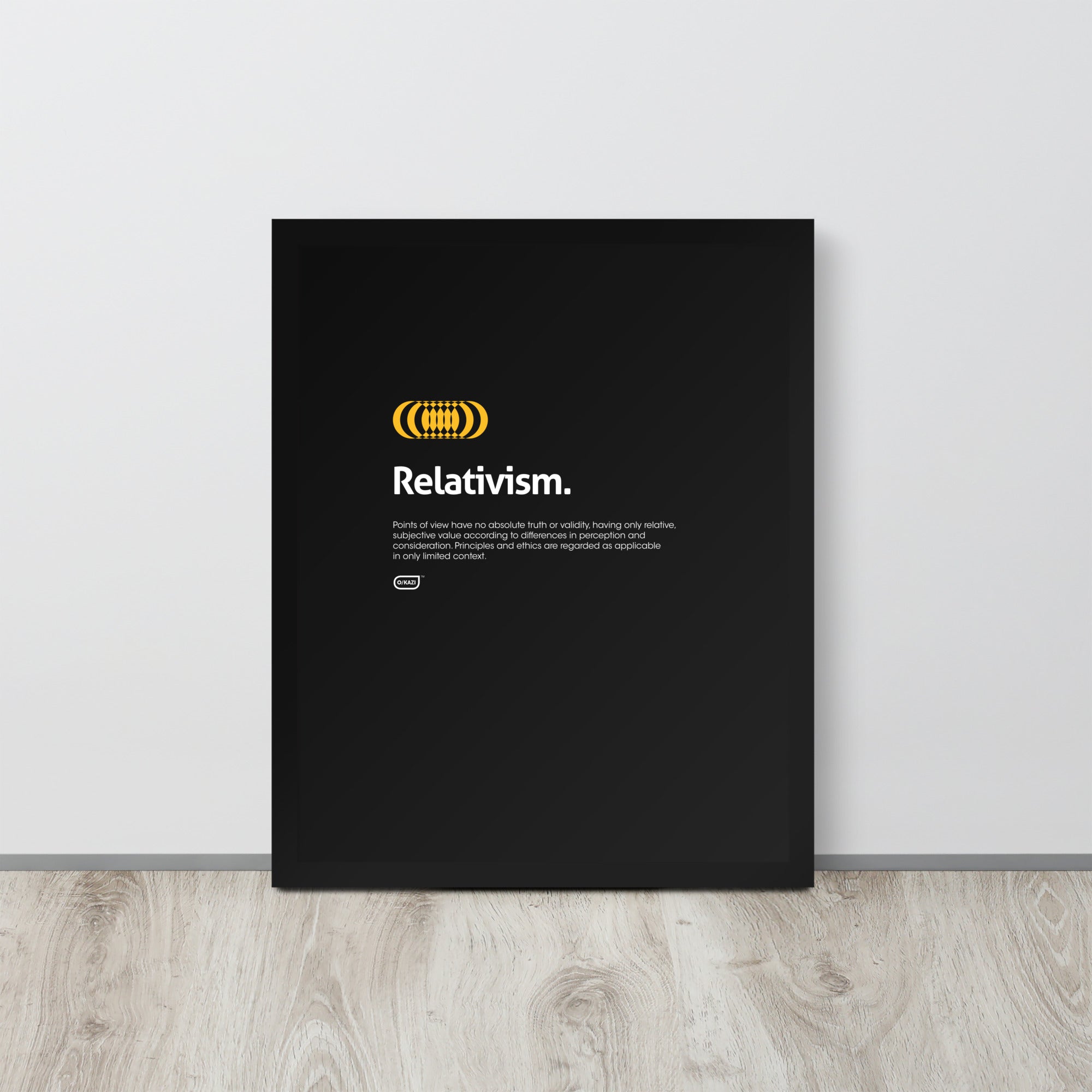 Philosophy - Relativism - Black Poster