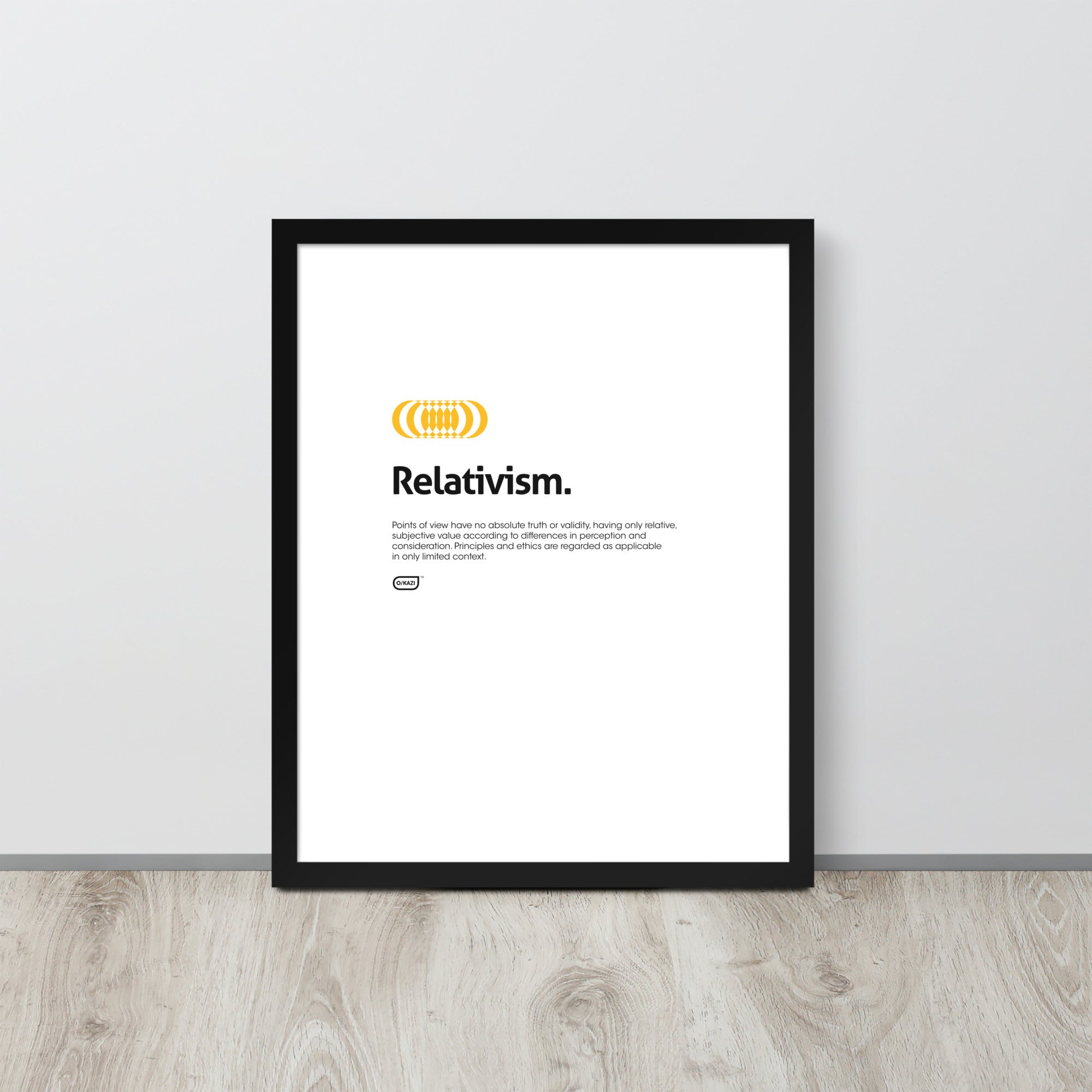 Philosophy - Relativism - White Poster