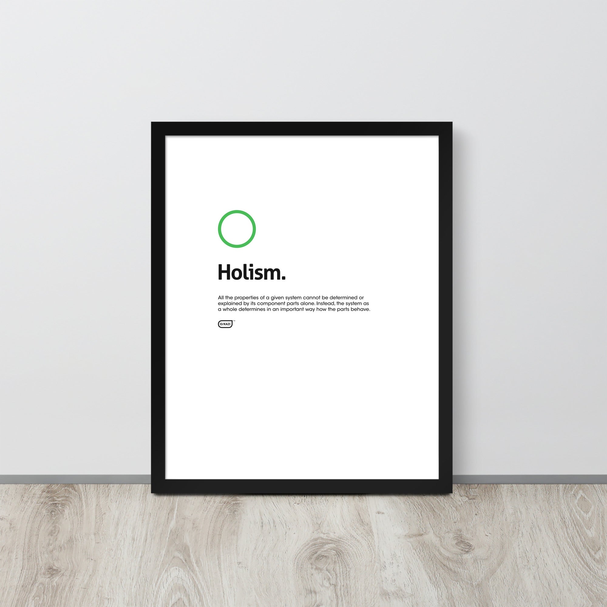 Philosophy - Holism - White Poster