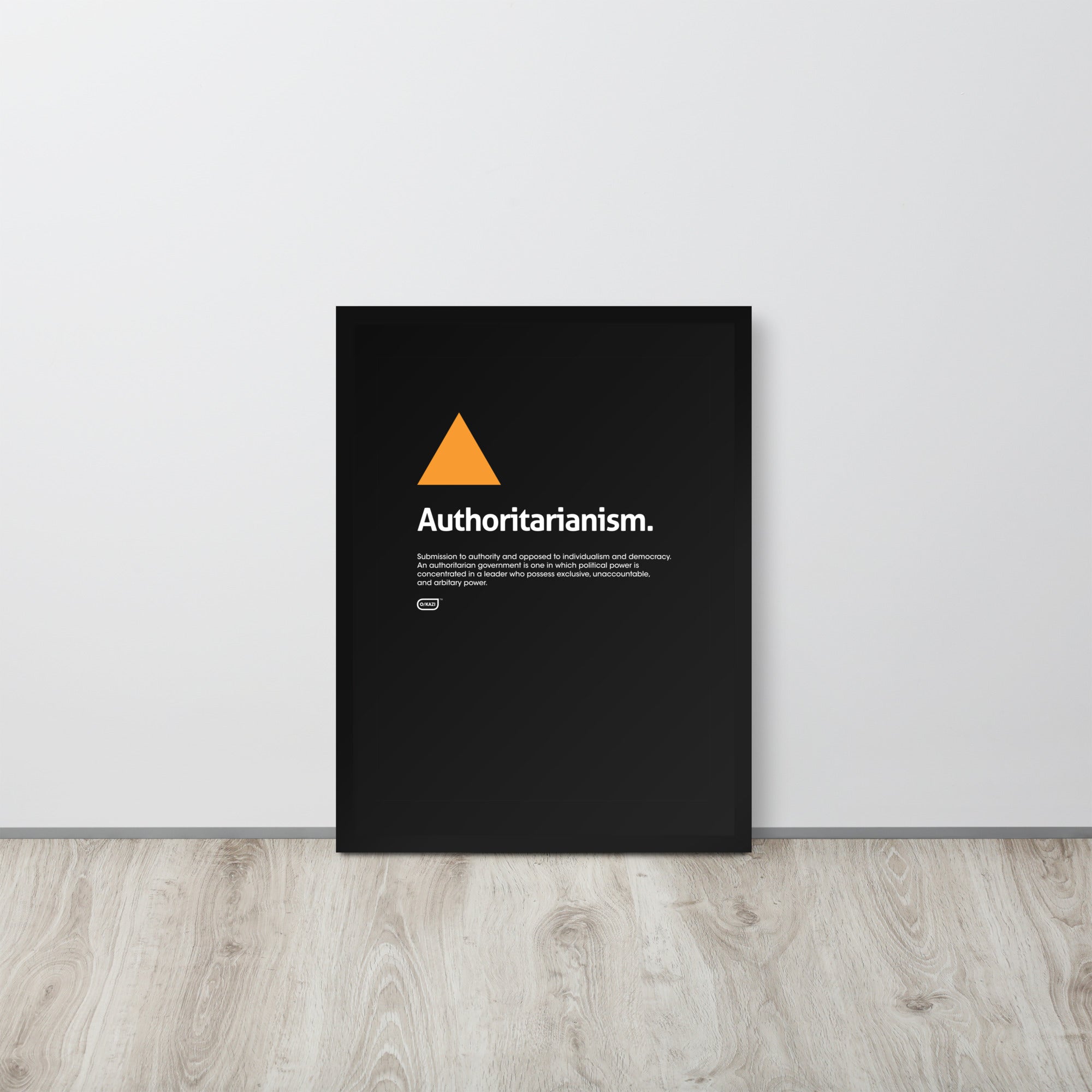 Philosophy - Authoritarianism - Black Poster