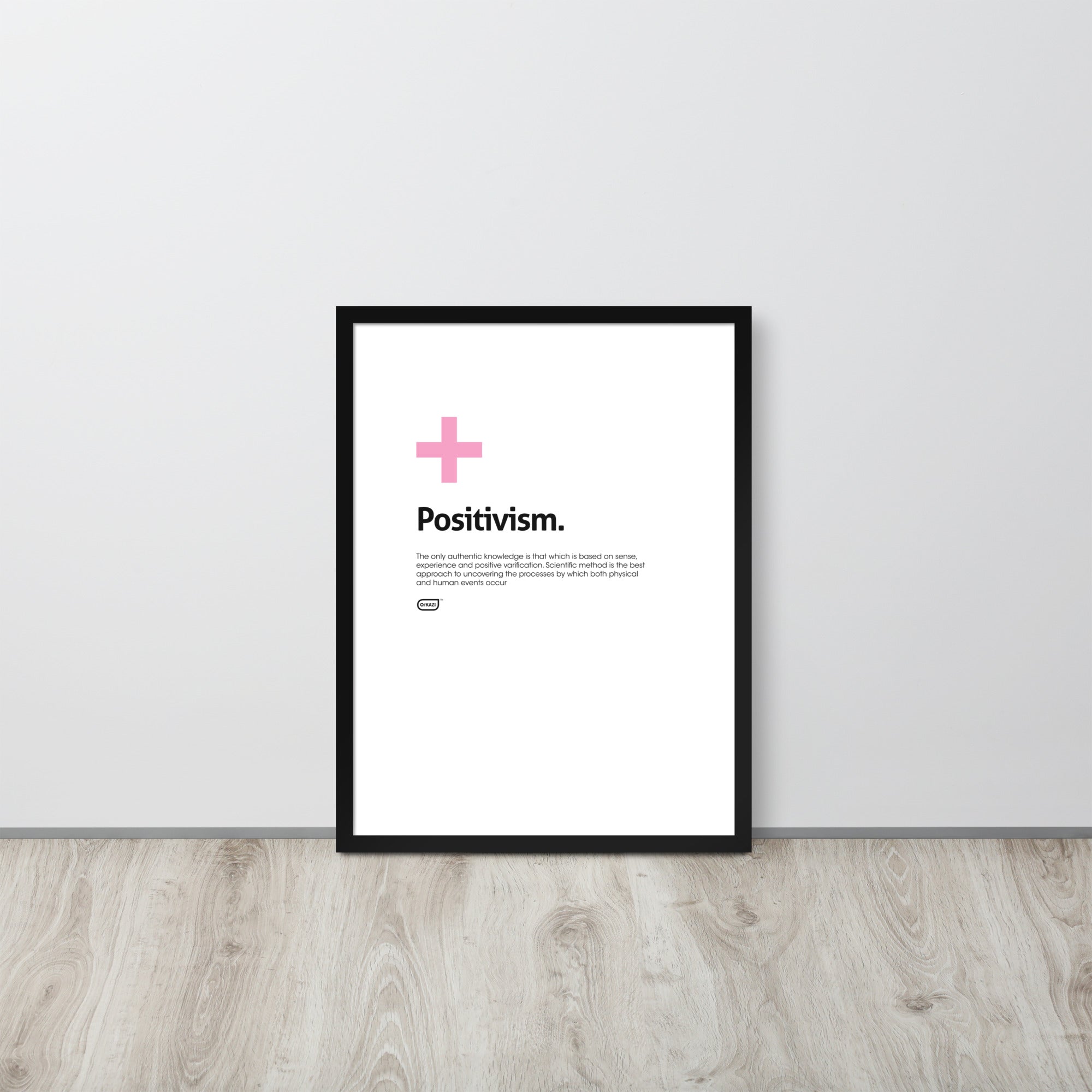 Philosophy - Positivism - White Poster