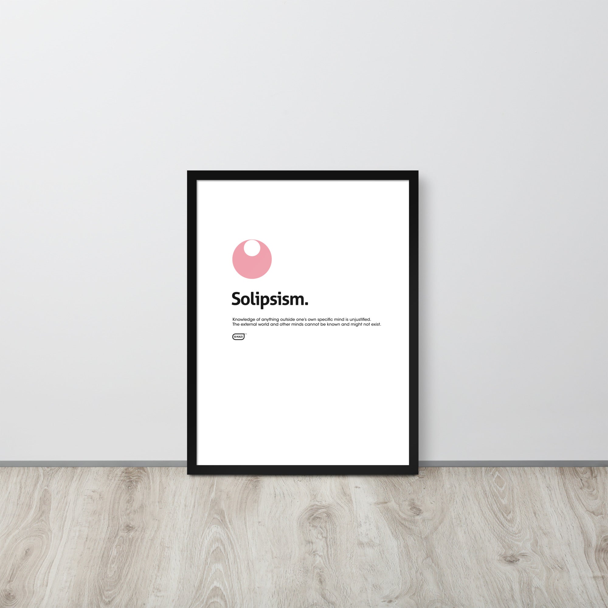 Philosophy - Solipsism - White Poster