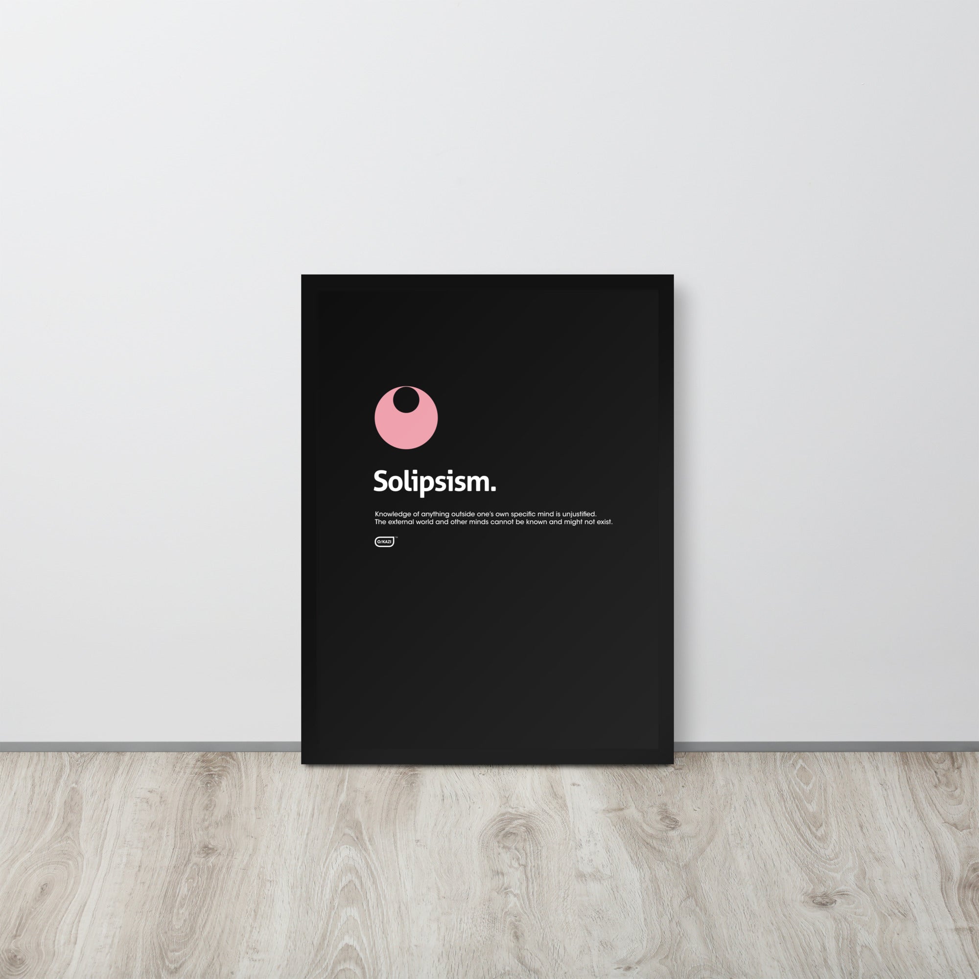 Philosophy - Solipsism - Black Poster