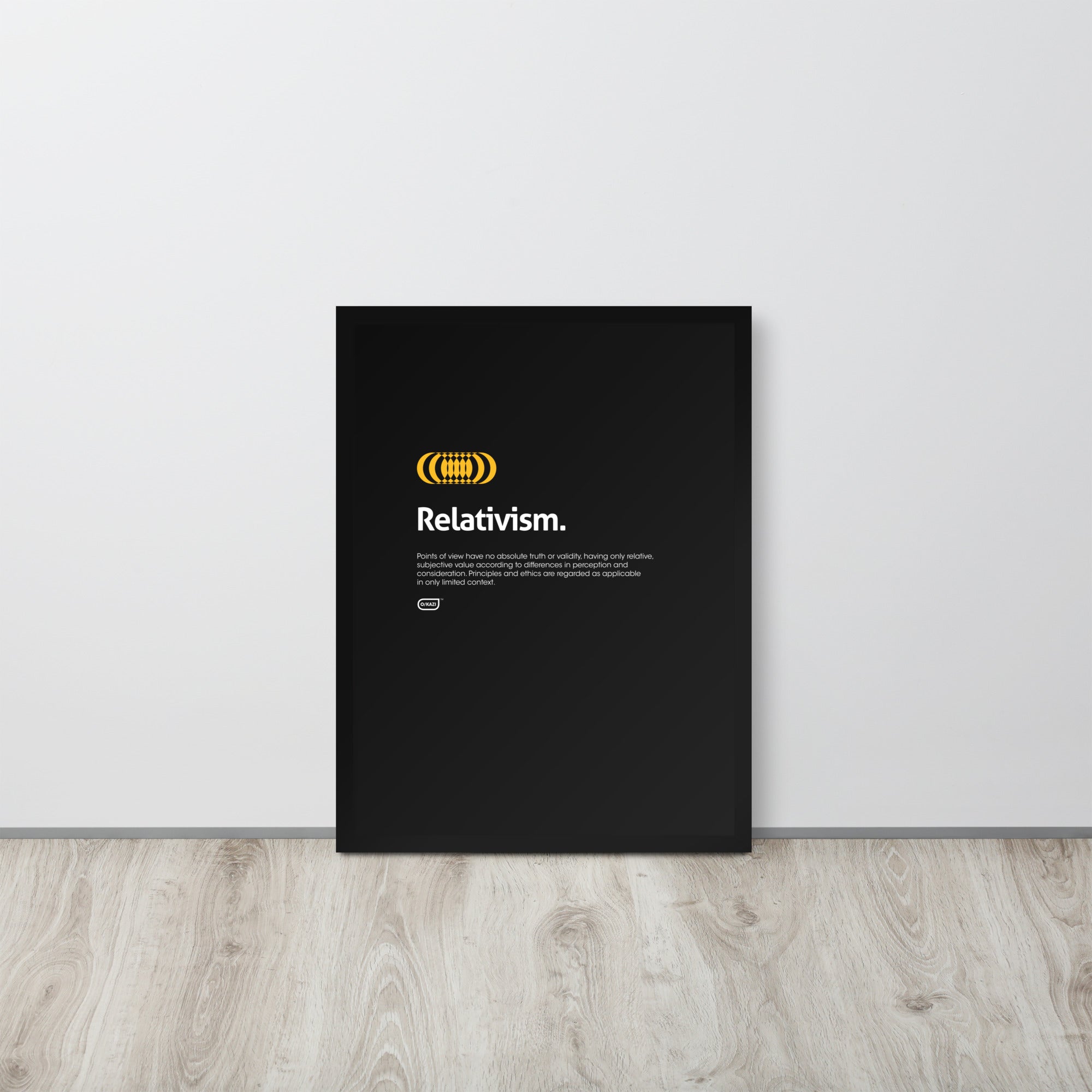 Philosophy - Relativism - Black Poster