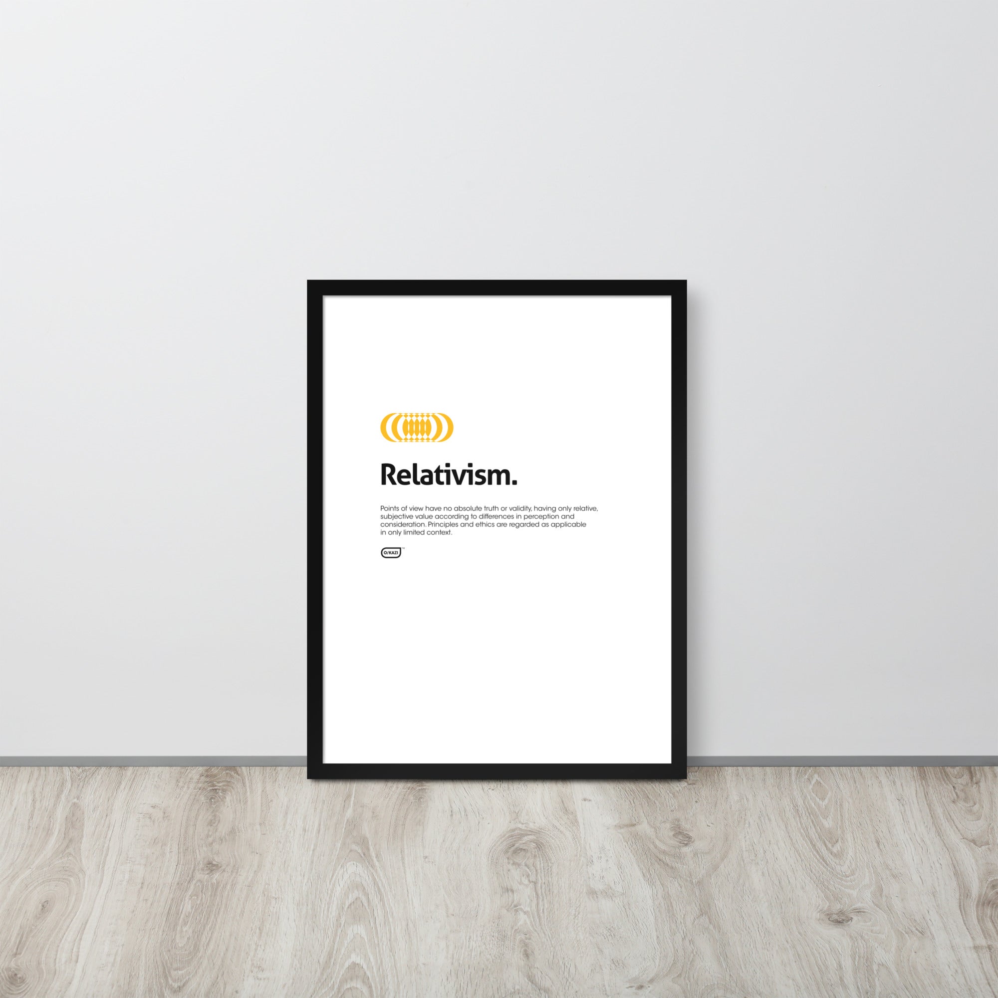 Philosophy - Relativism - White Poster