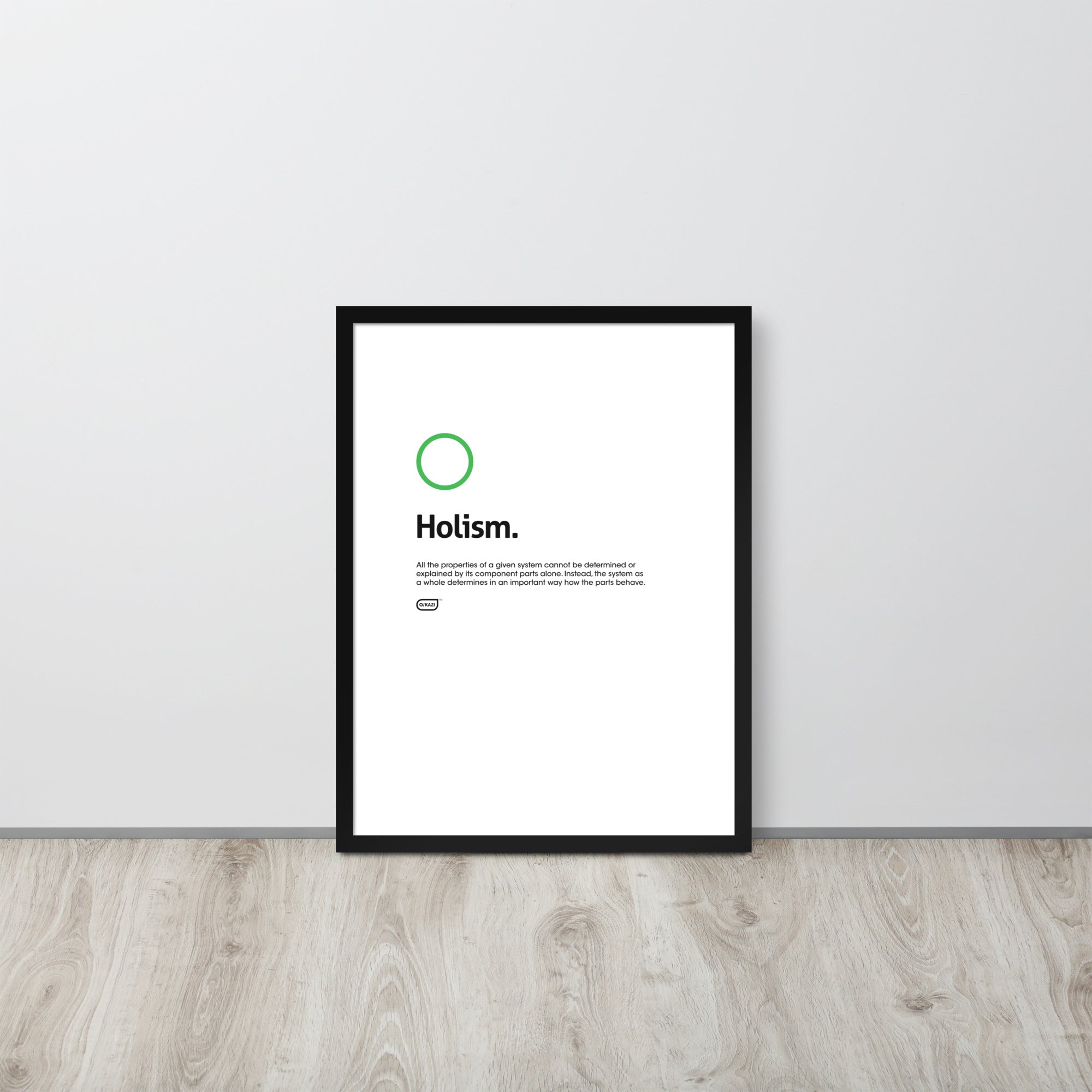 Philosophy - Holism - White Poster