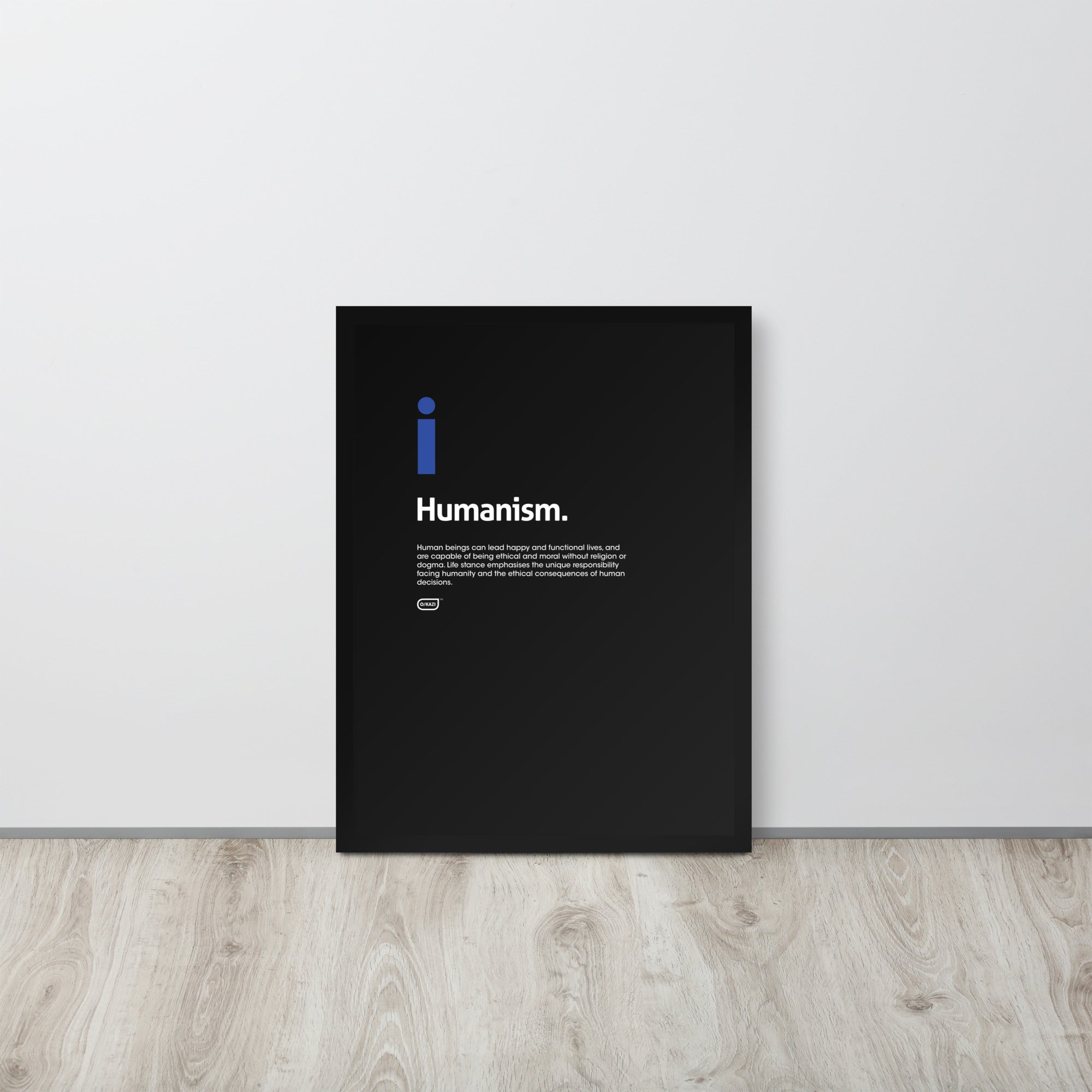 Philosophy - Humanism - Black Poster