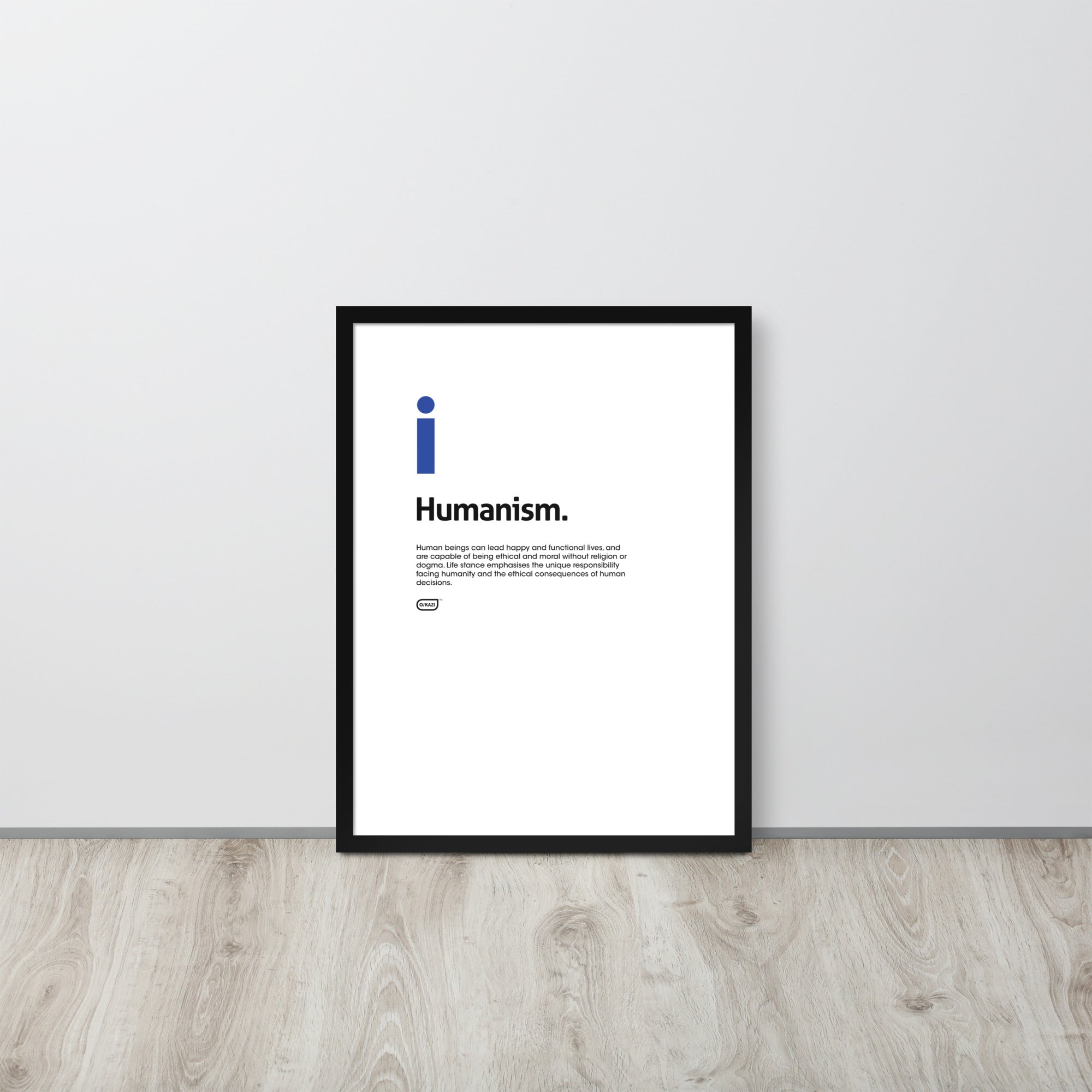 Philosophy - Humanism - White Poster