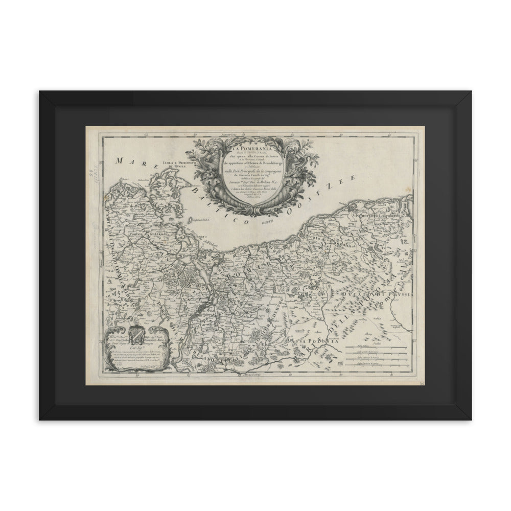 Antique Maps - La Pomerania