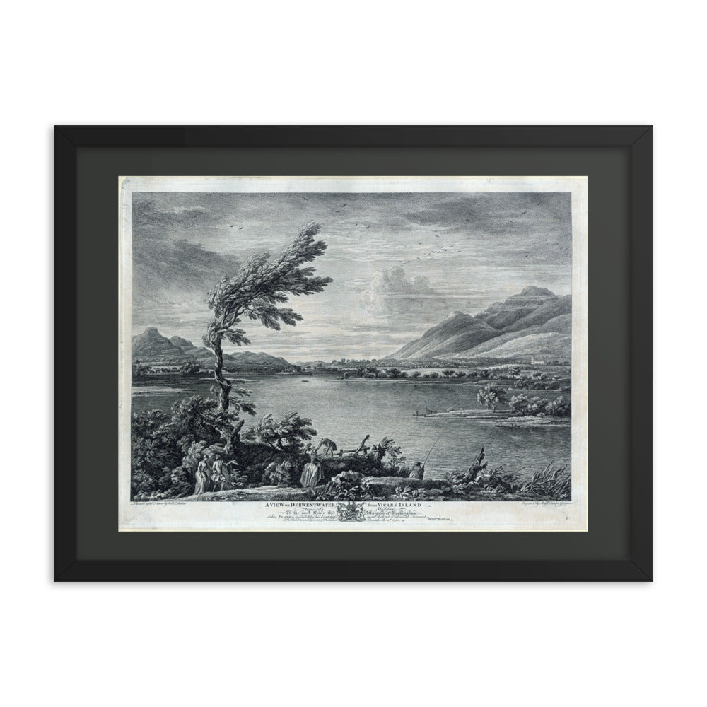 Antique Prints - Derwentwater Vicar’s Island