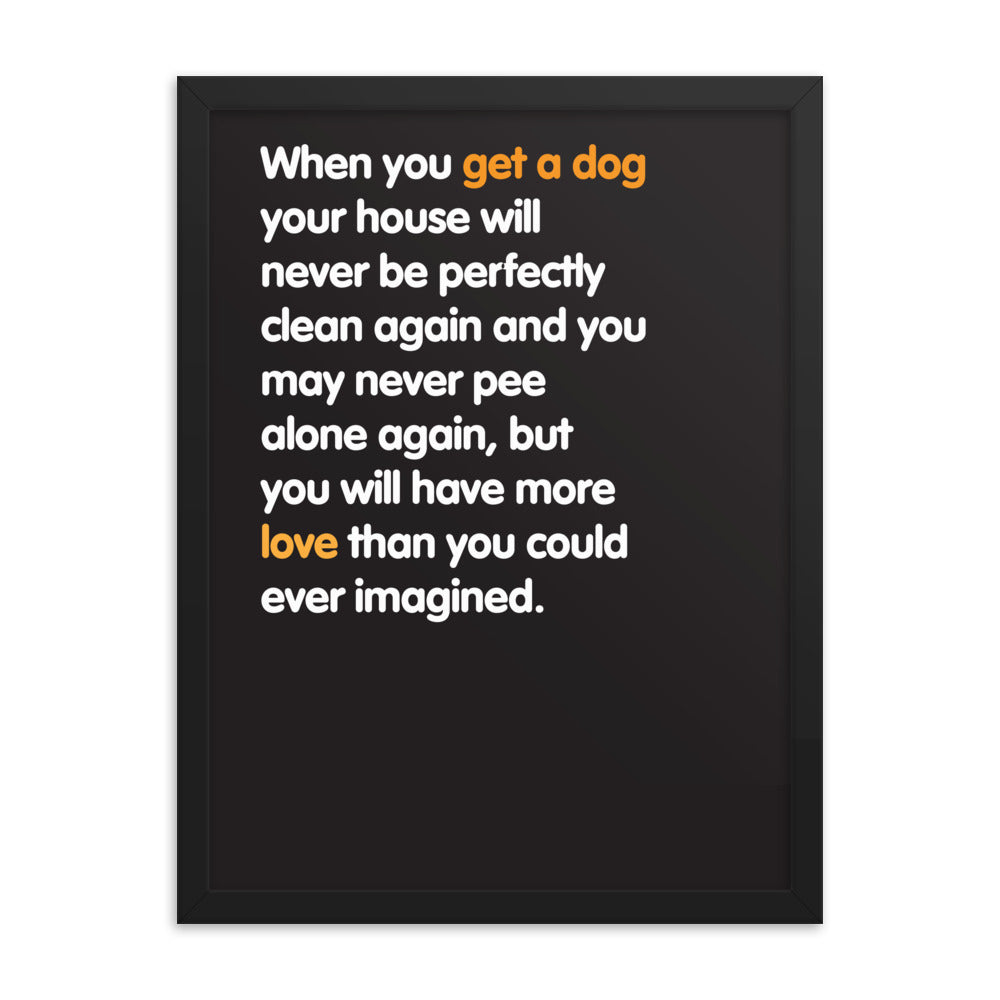 Written Word: When you get a dog...