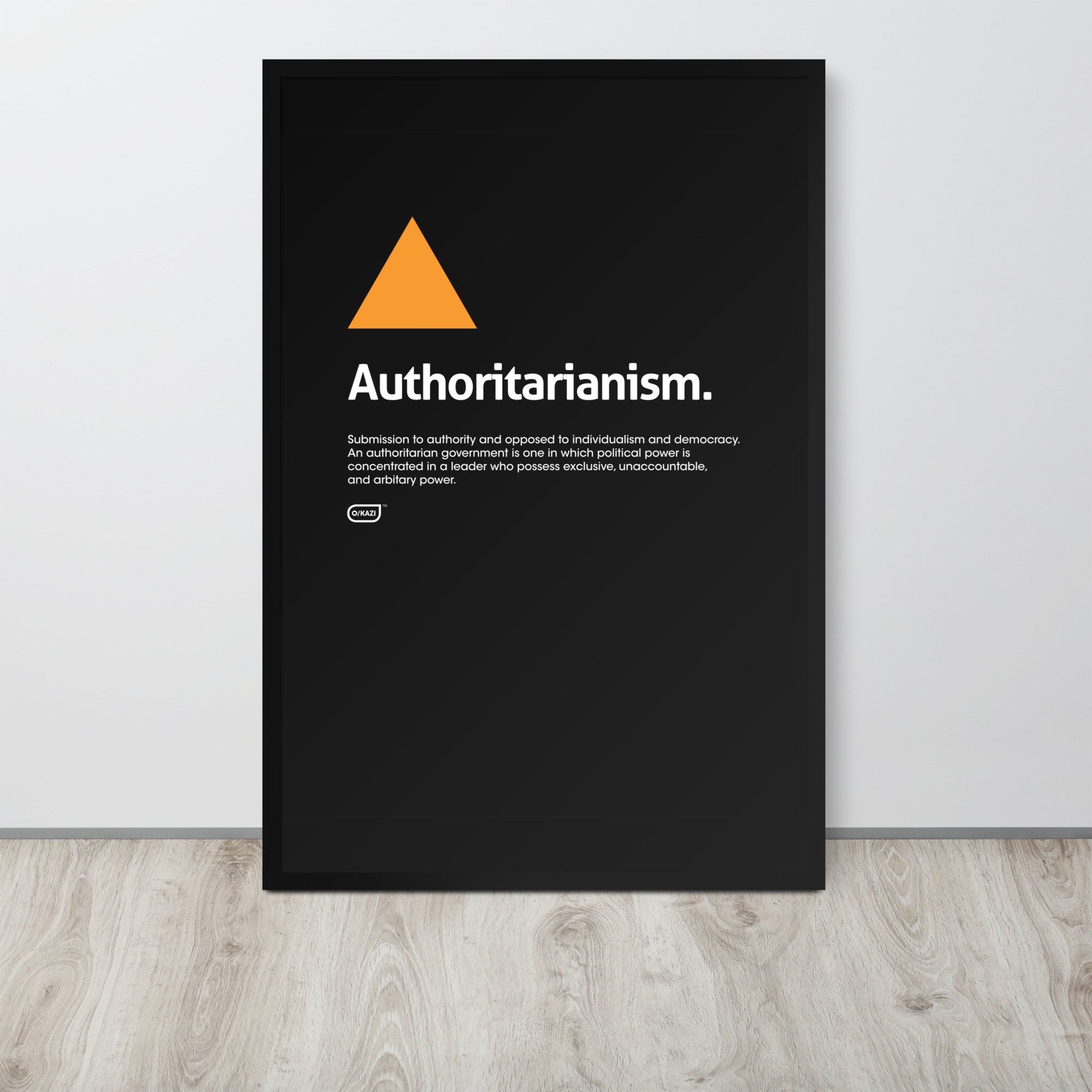 Philosophy - Authoritarianism - Black Poster