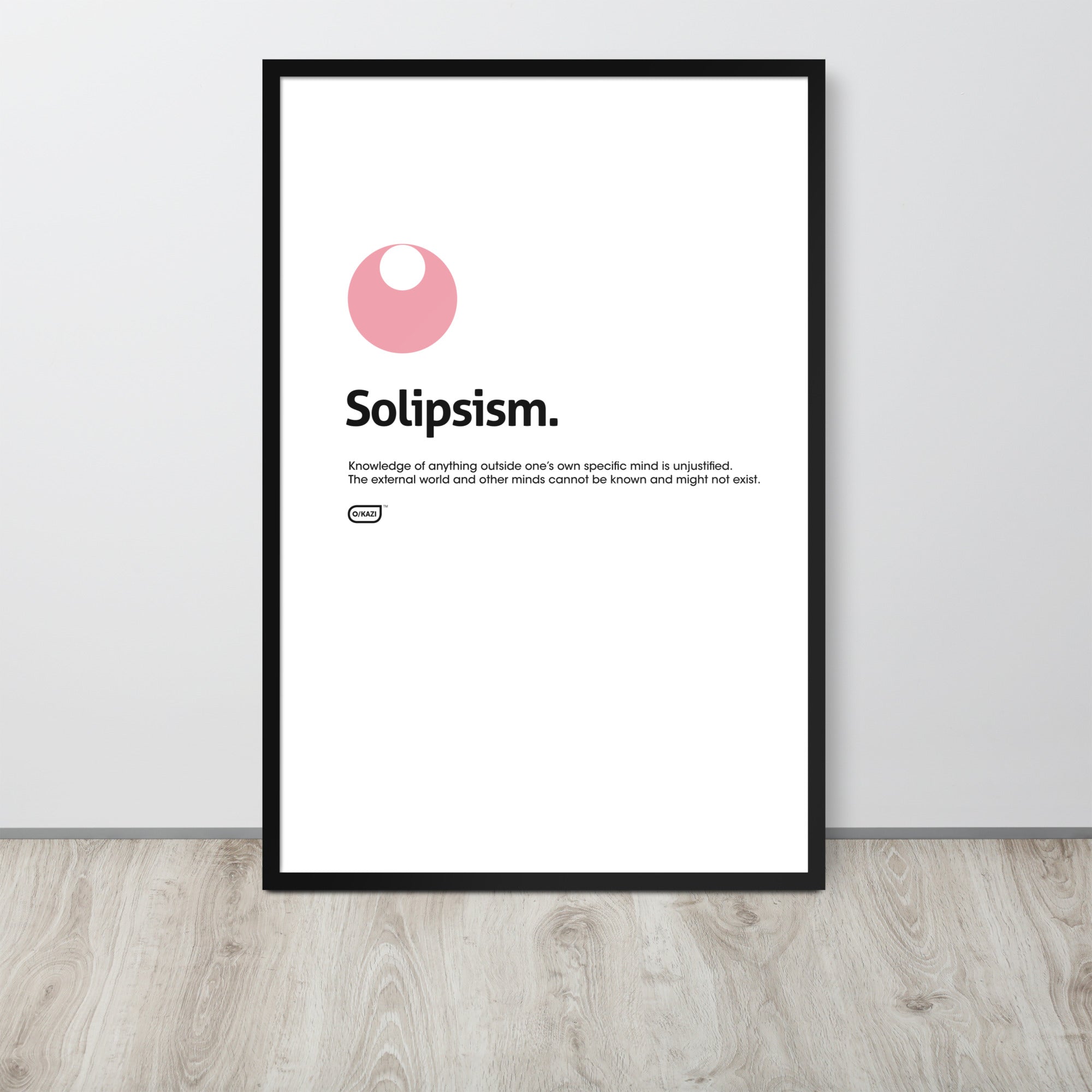 Philosophy - Solipsism - White Poster