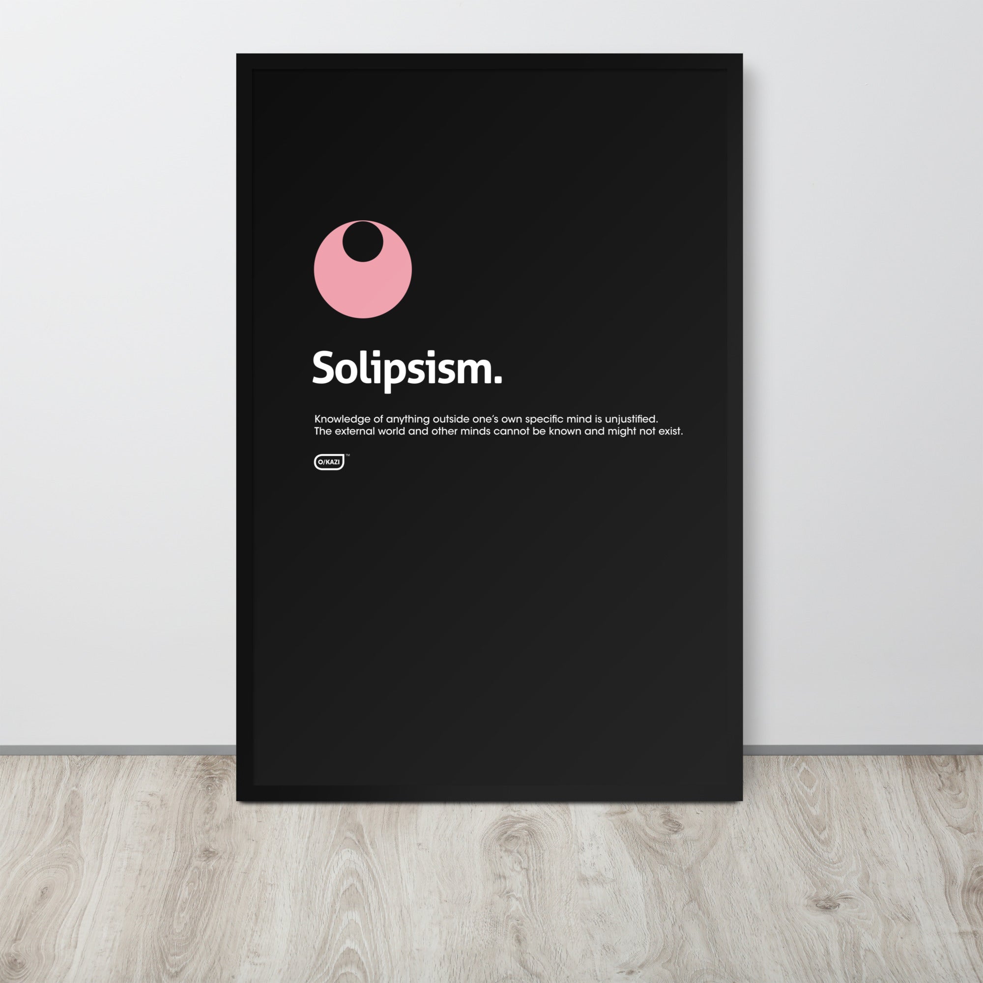 Philosophy - Solipsism - Black Poster