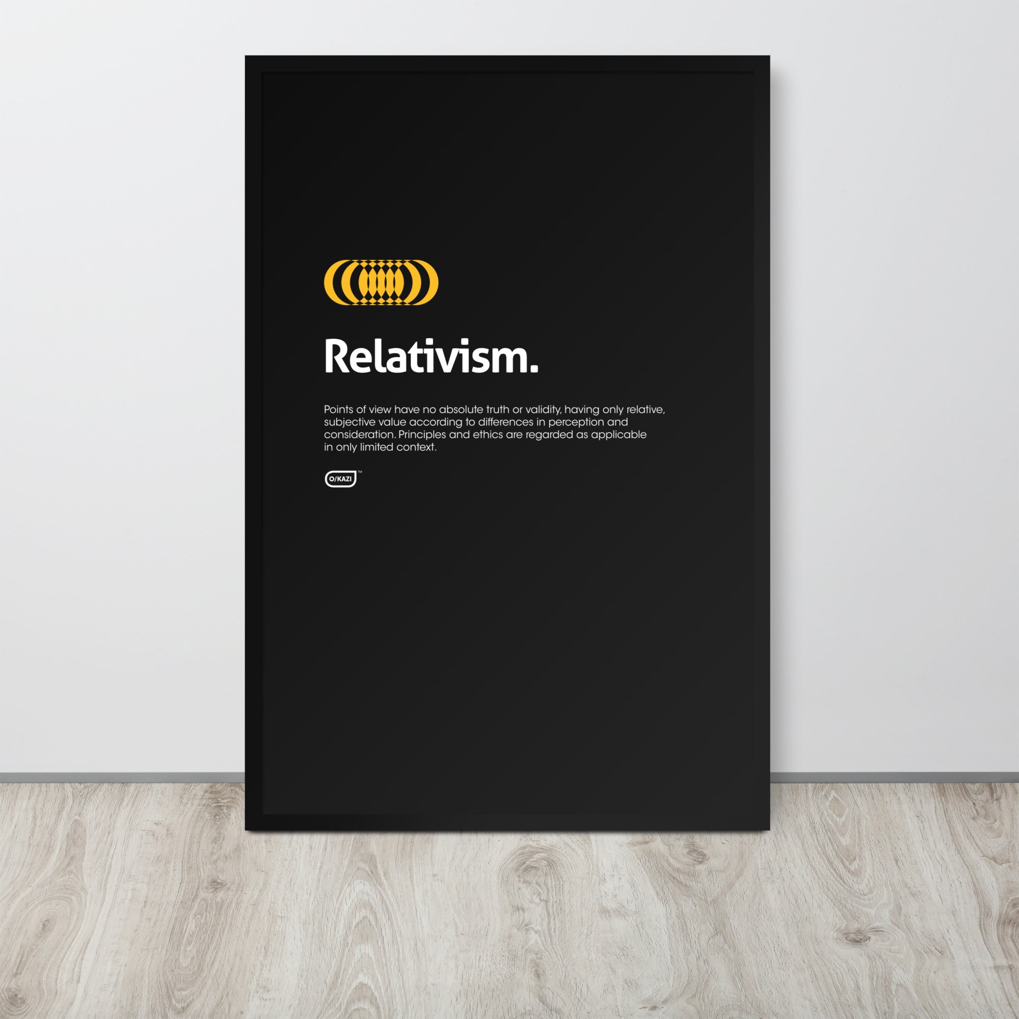 Philosophy - Relativism - Black Poster