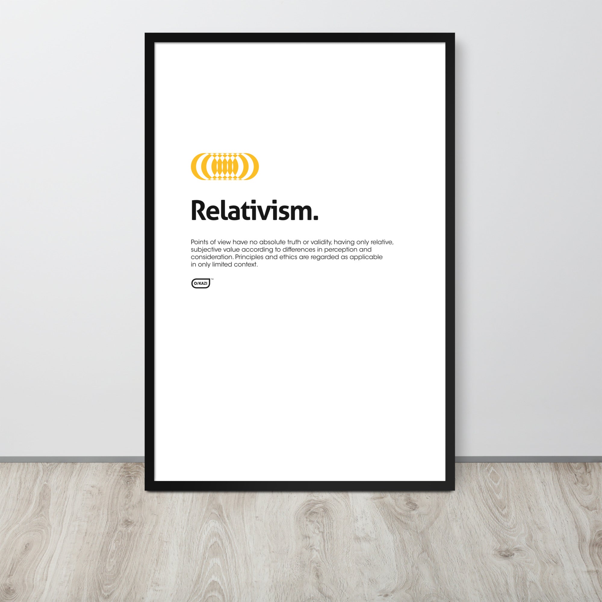 Philosophy - Relativism - White Poster