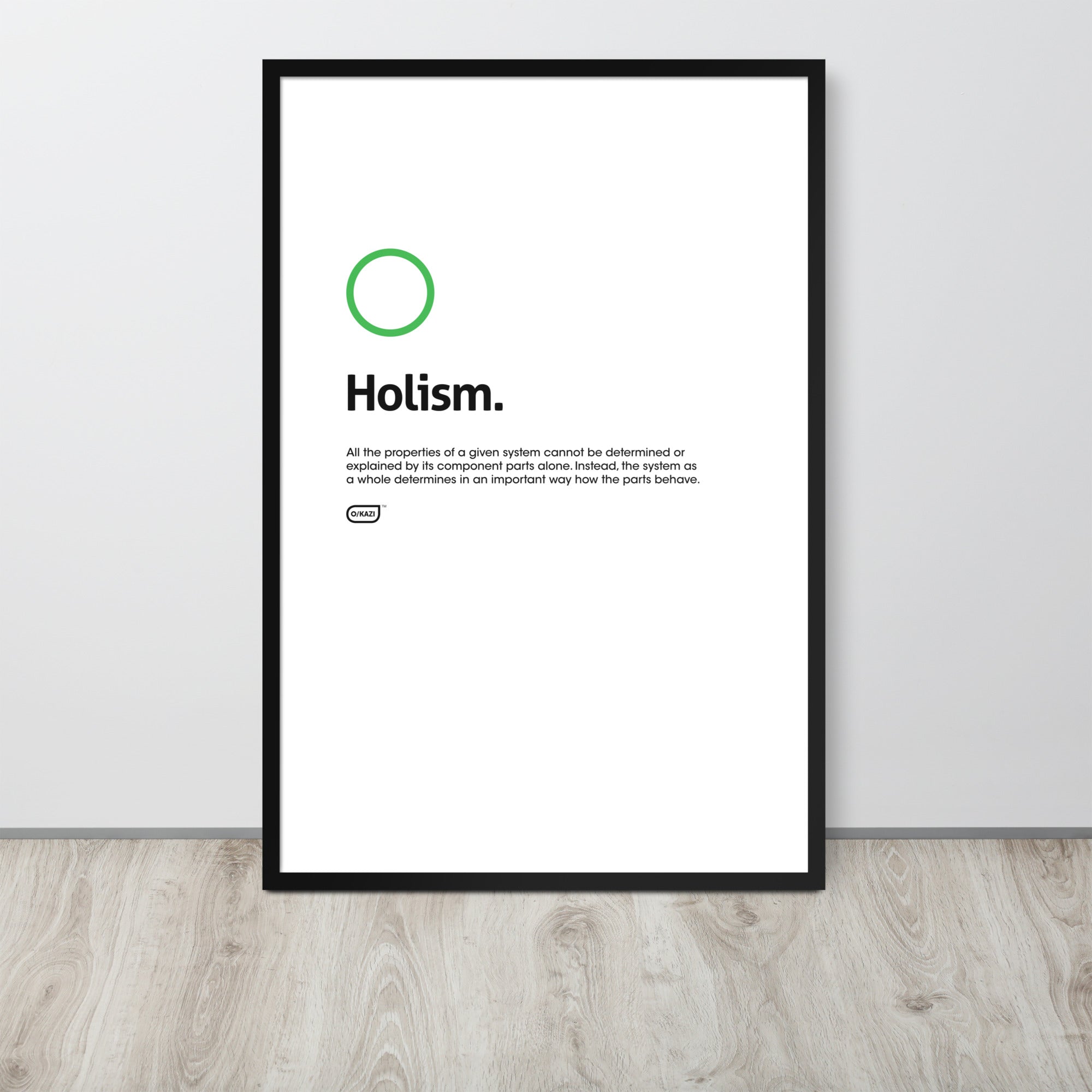 Philosophy - Holism - White Poster