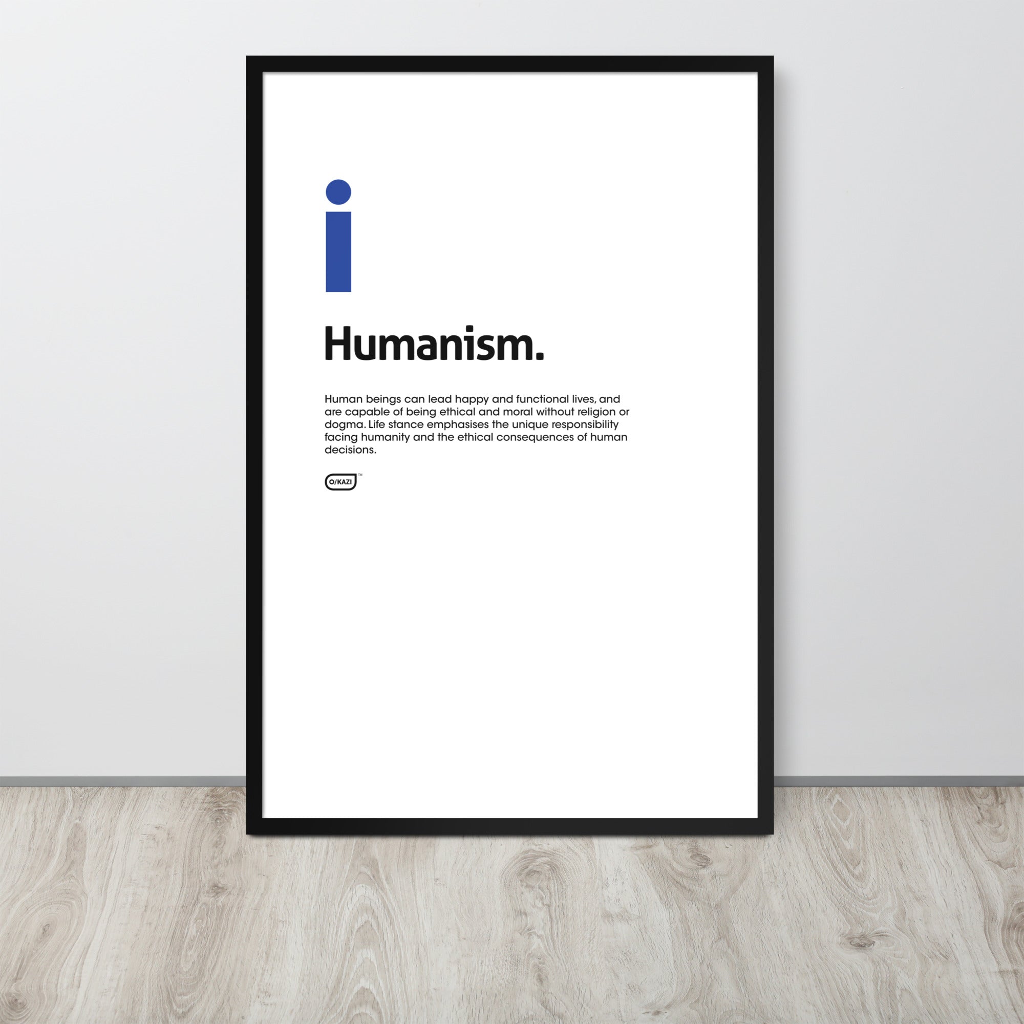 Philosophy - Humanism - White Poster