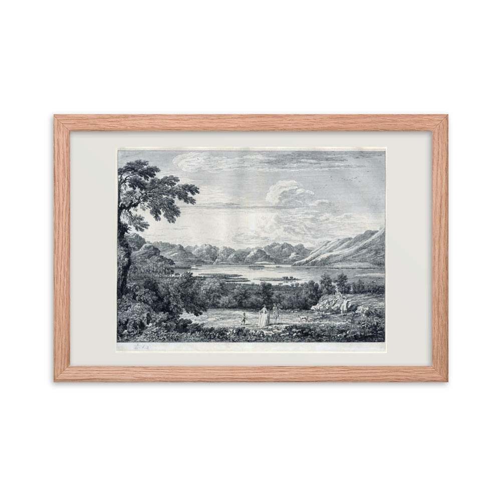 Antique Prints - Lake & Mountains