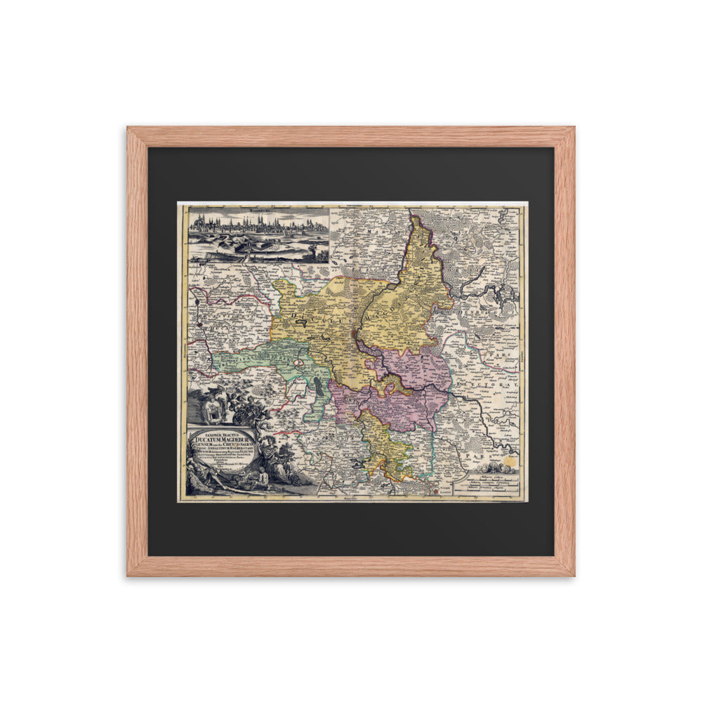 Antique Maps - Ducatum Magdeburgensem / Duchy of Magdeburg