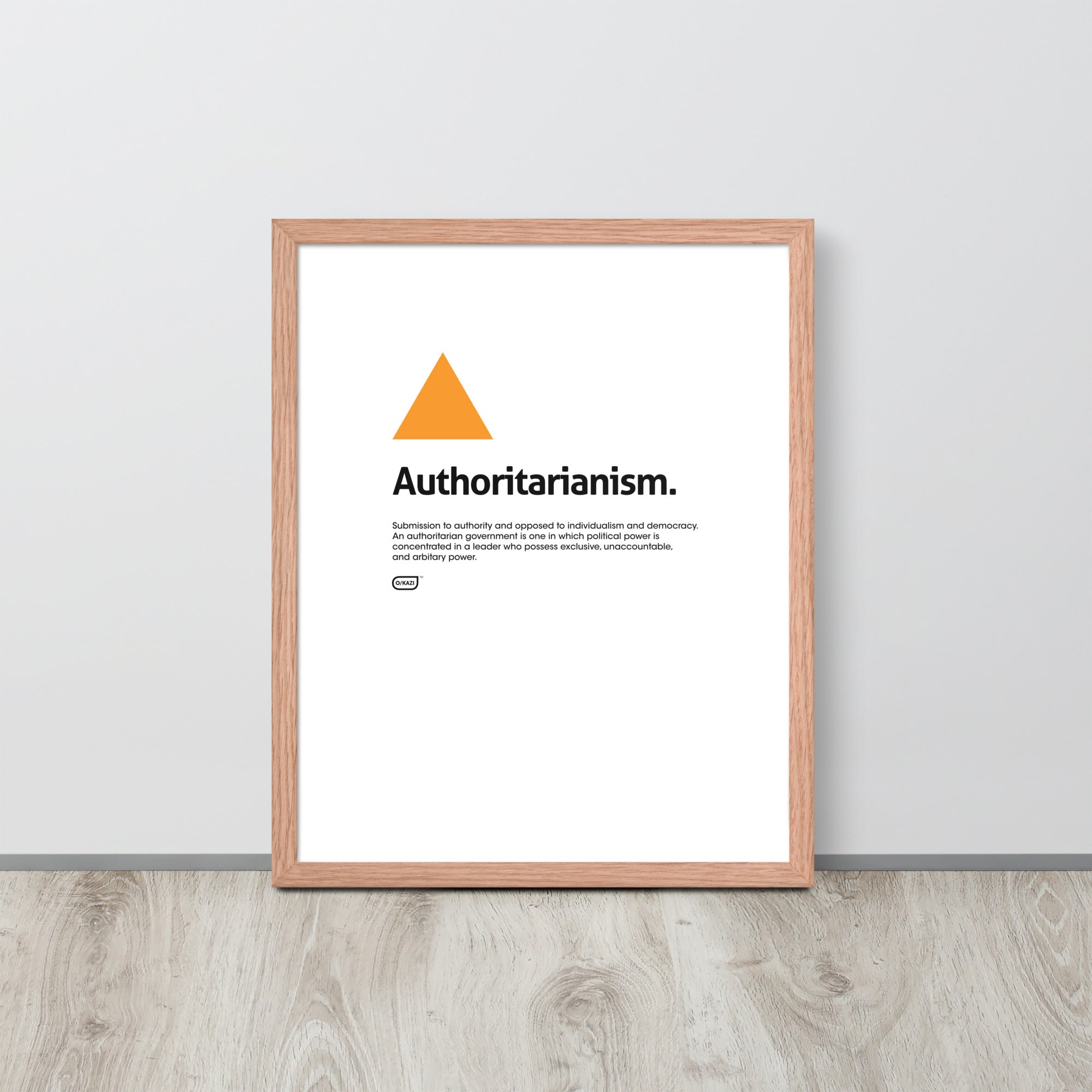 Philosophy - Authoritarianism - White Poster