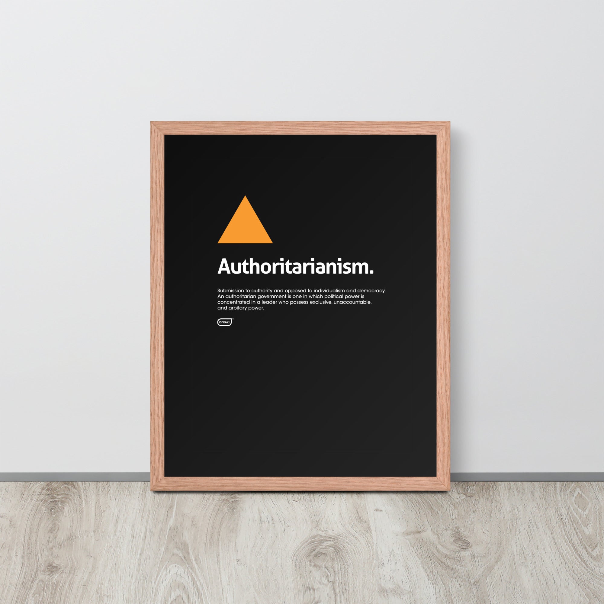 Philosophy - Authoritarianism - Black Poster