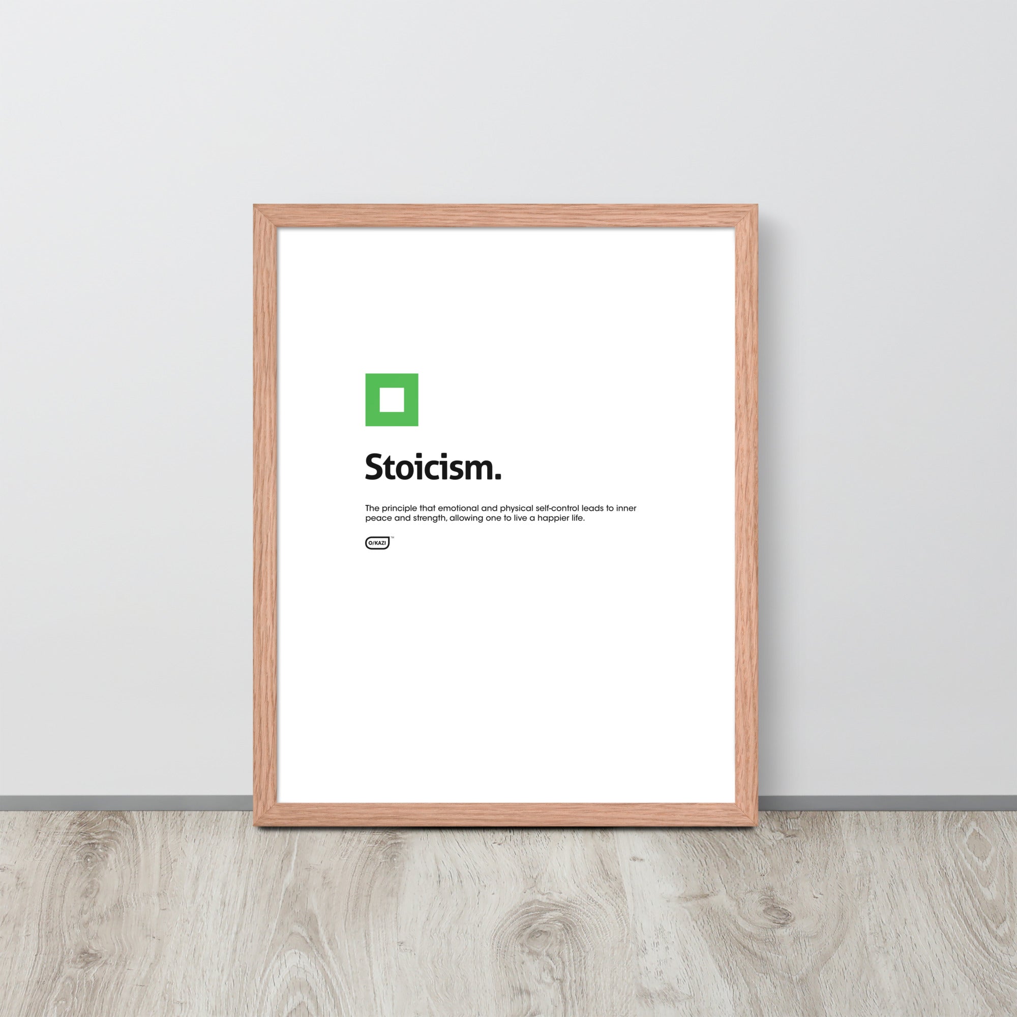 Philosophy - Stoicism - White Poster