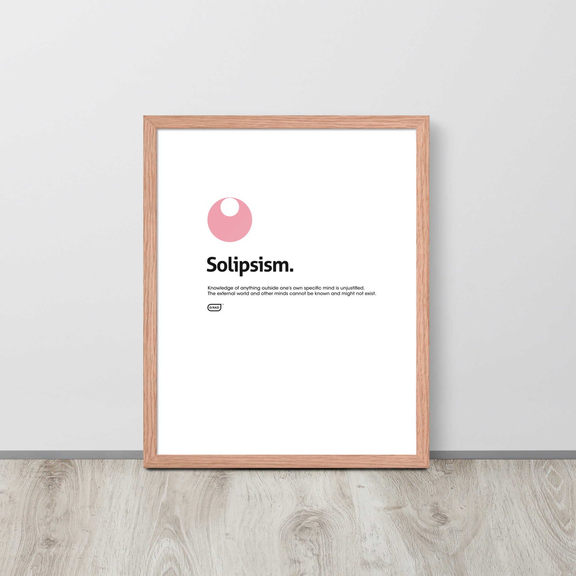 Philosophy - Solipsism - White Poster