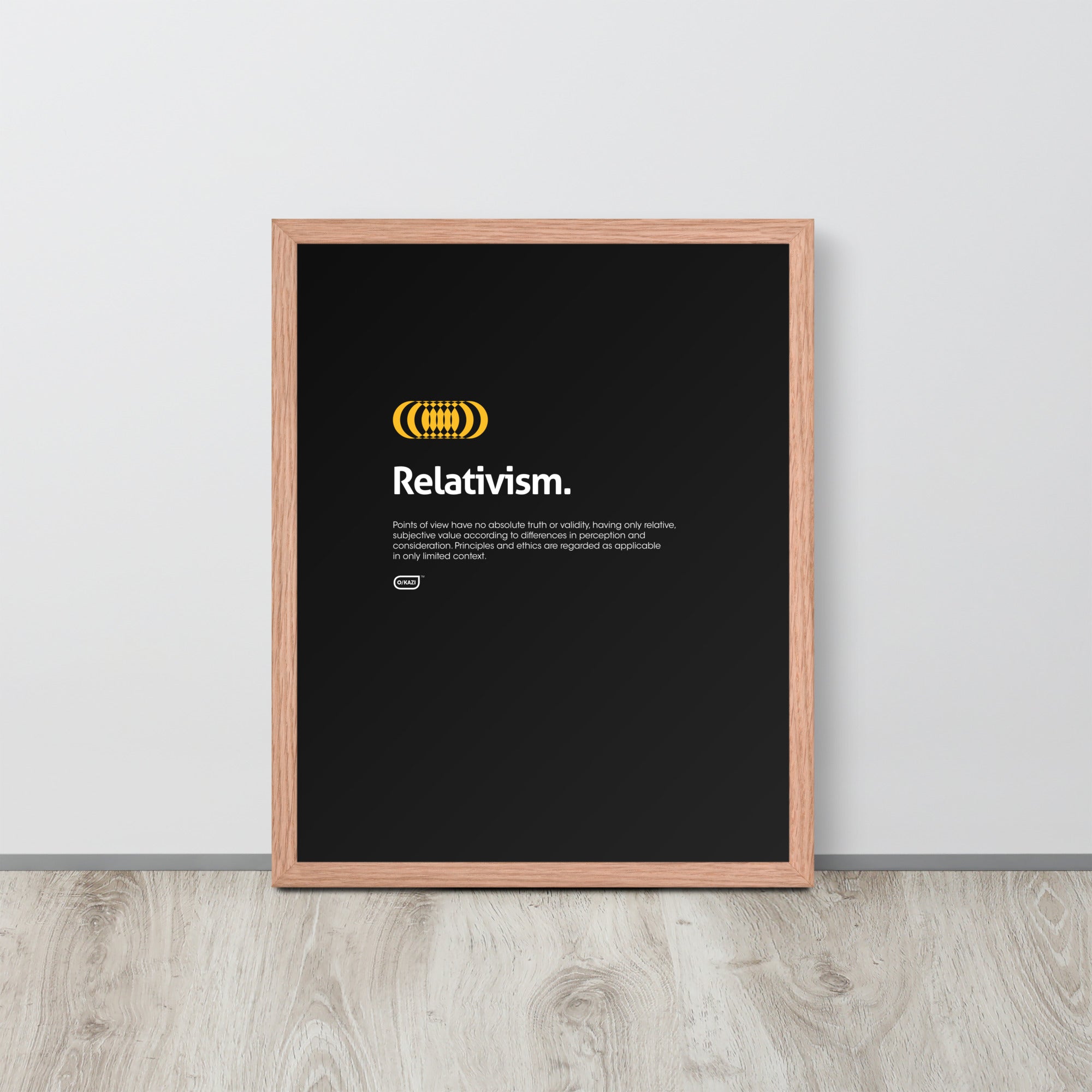 Philosophy - Relativism - Black Poster