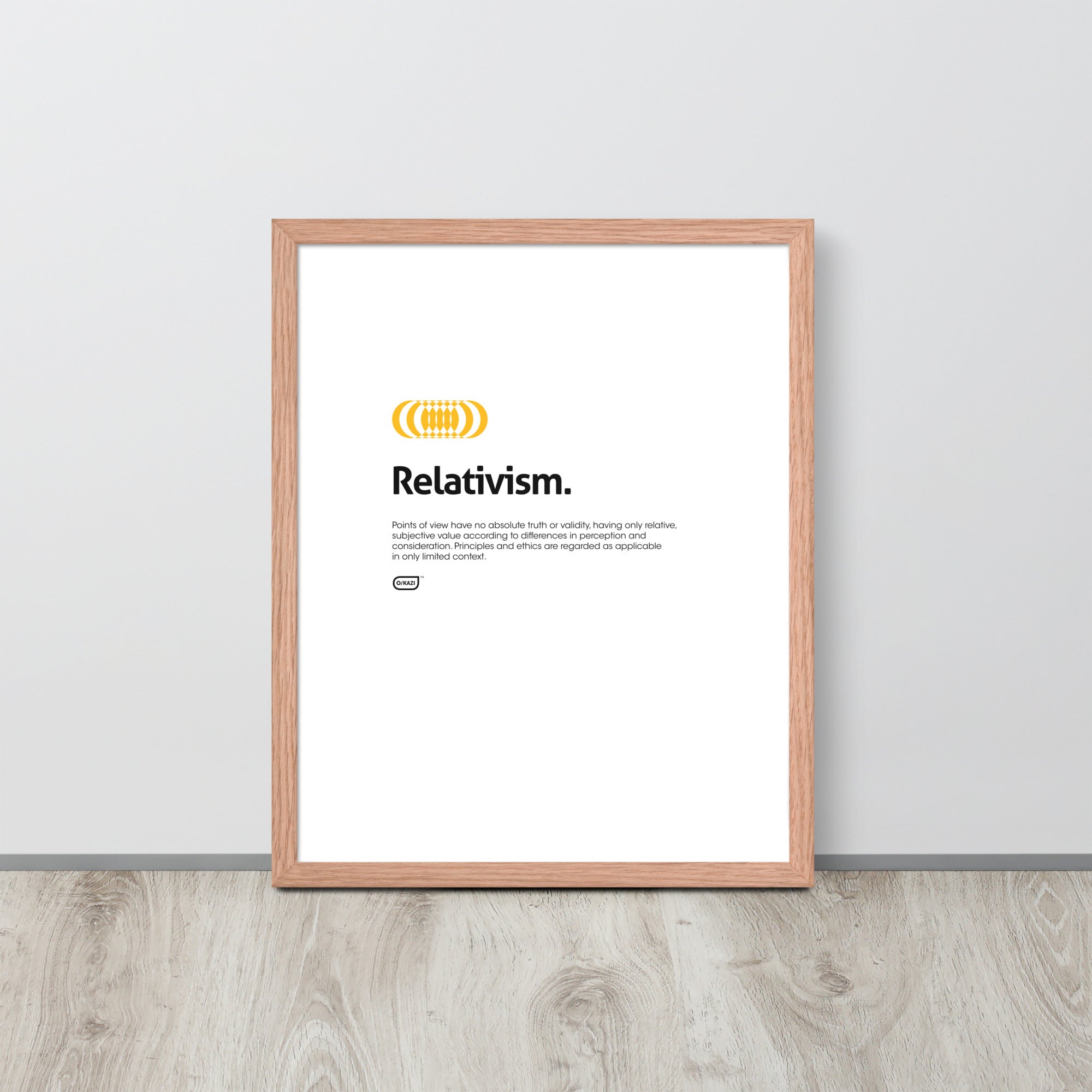 Philosophy - Relativism - White Poster