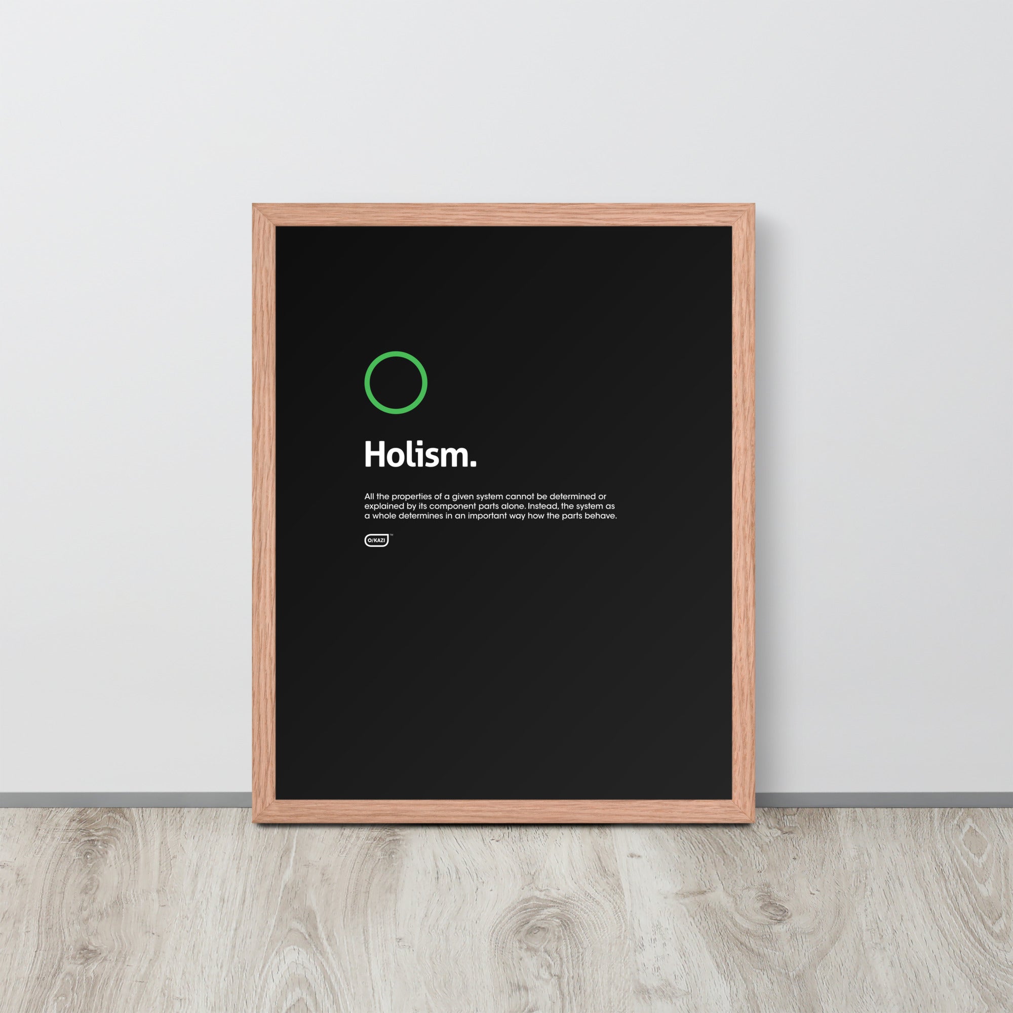 Philosophy - Holism - Black Poster