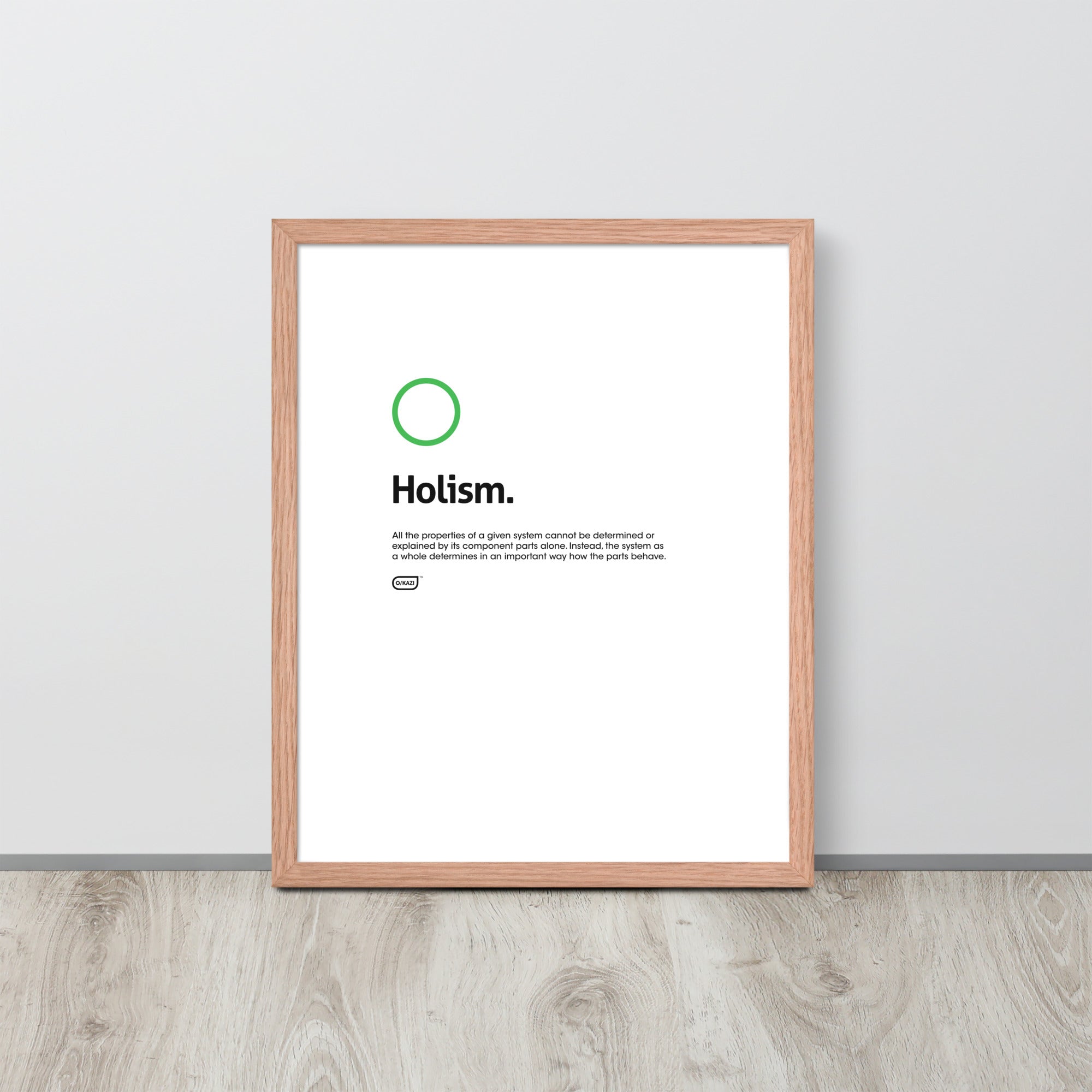 Philosophy - Holism - White Poster