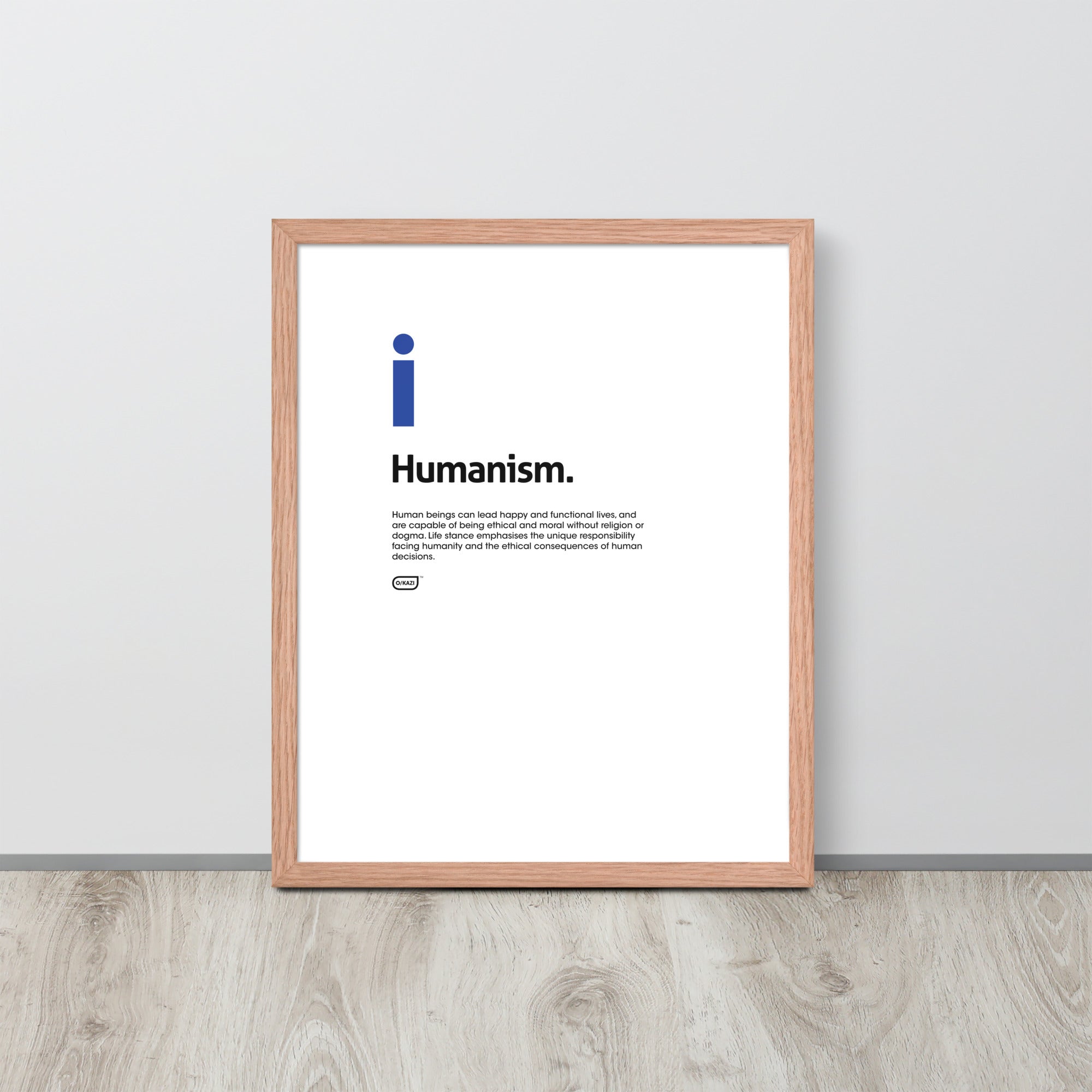 Philosophy - Humanism - White Poster